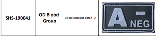 Tactical Zone PVC Patches