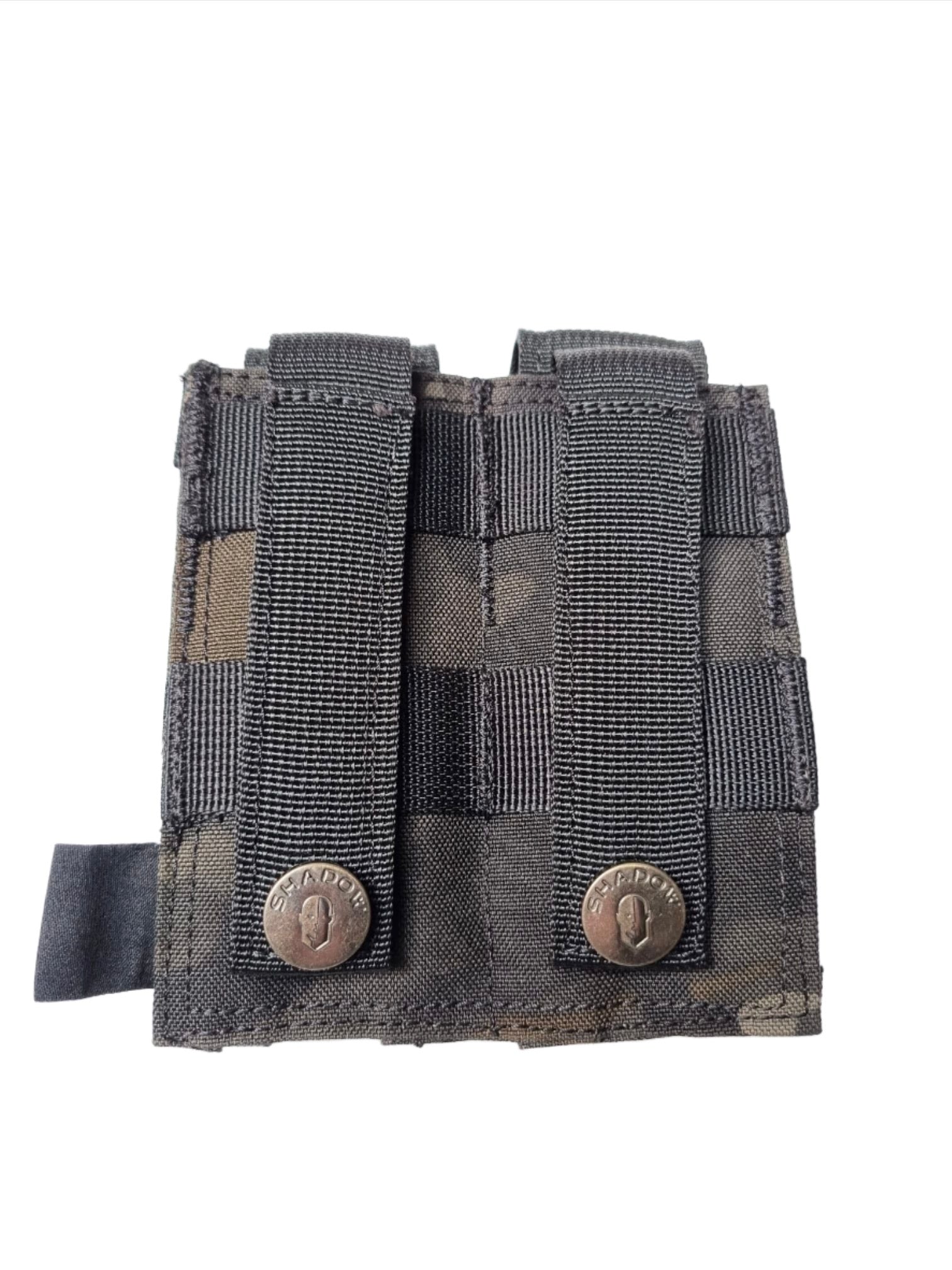 SHE-1065 Double Pistol Mag Pouch-multicam Black