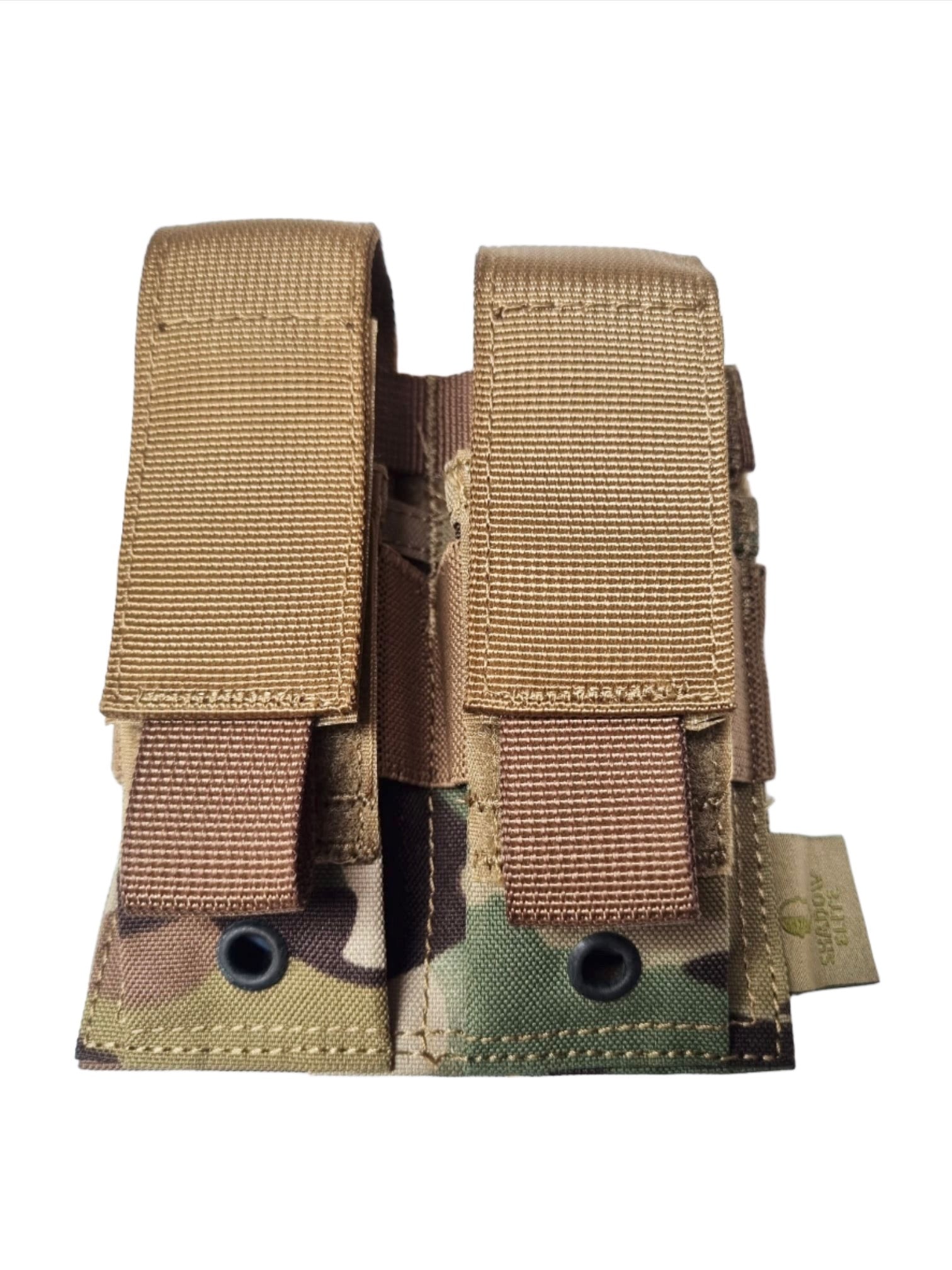 SHE-1065 Double Pistol Mag Pouch-MULTICAM