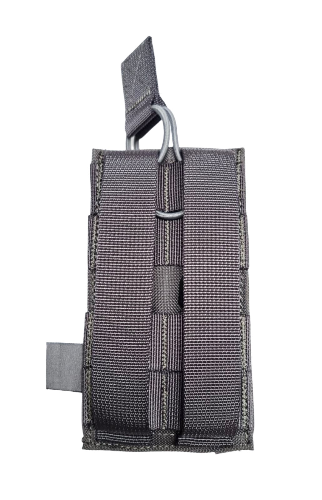 SHE-20040 Single Rapid Response Mag Pouch Colour Silver Grey backside view