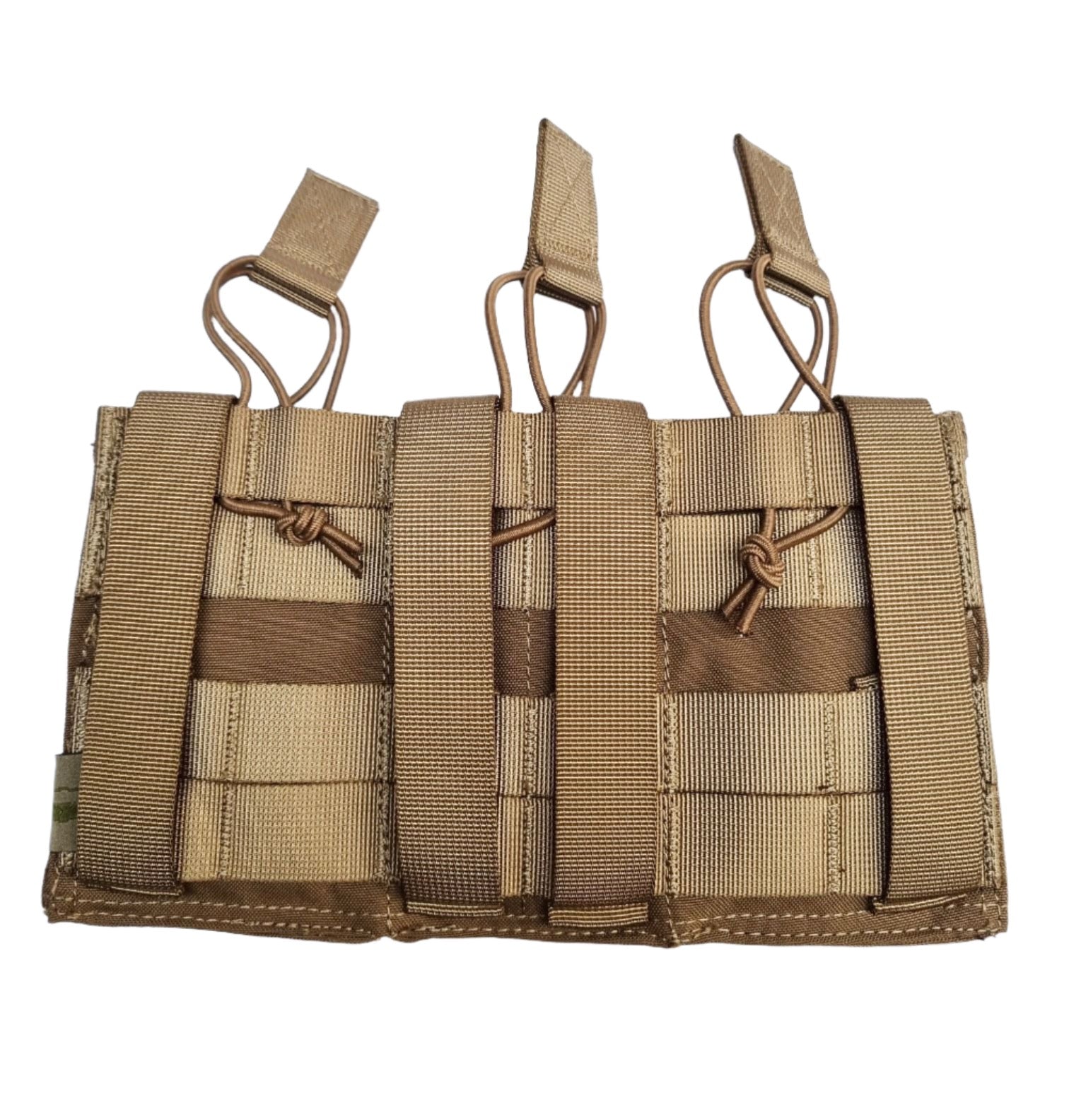 SHE-21087 TRIPPLE MOLLE Open 5.56mm + 9mm coyote backside