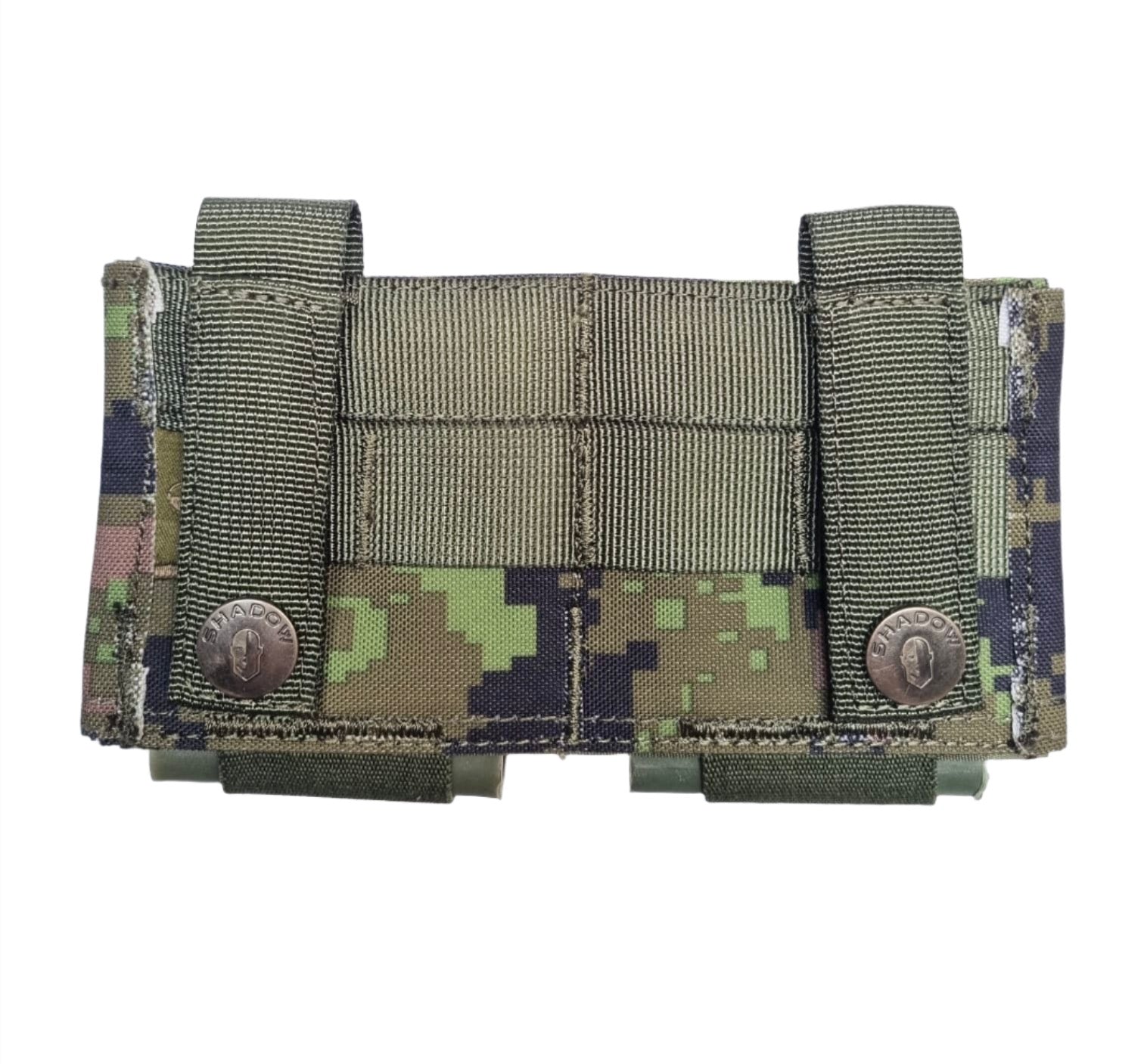 SHE-23032 GRIPTAC DOUBLE M4/M16 MAG POUCH WOODLAND DIGI