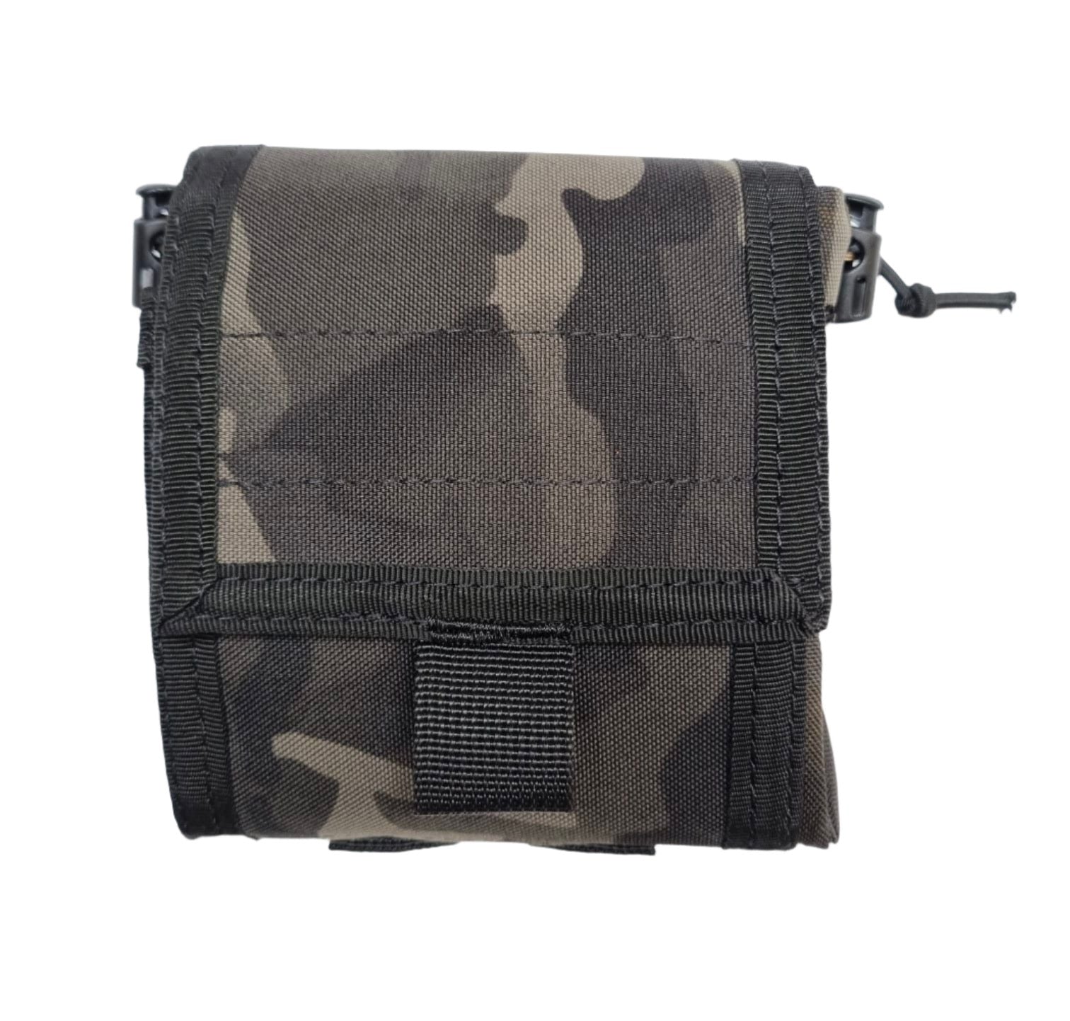 SHE-806 Molle Folding Dump pouch Color Multicam Black.