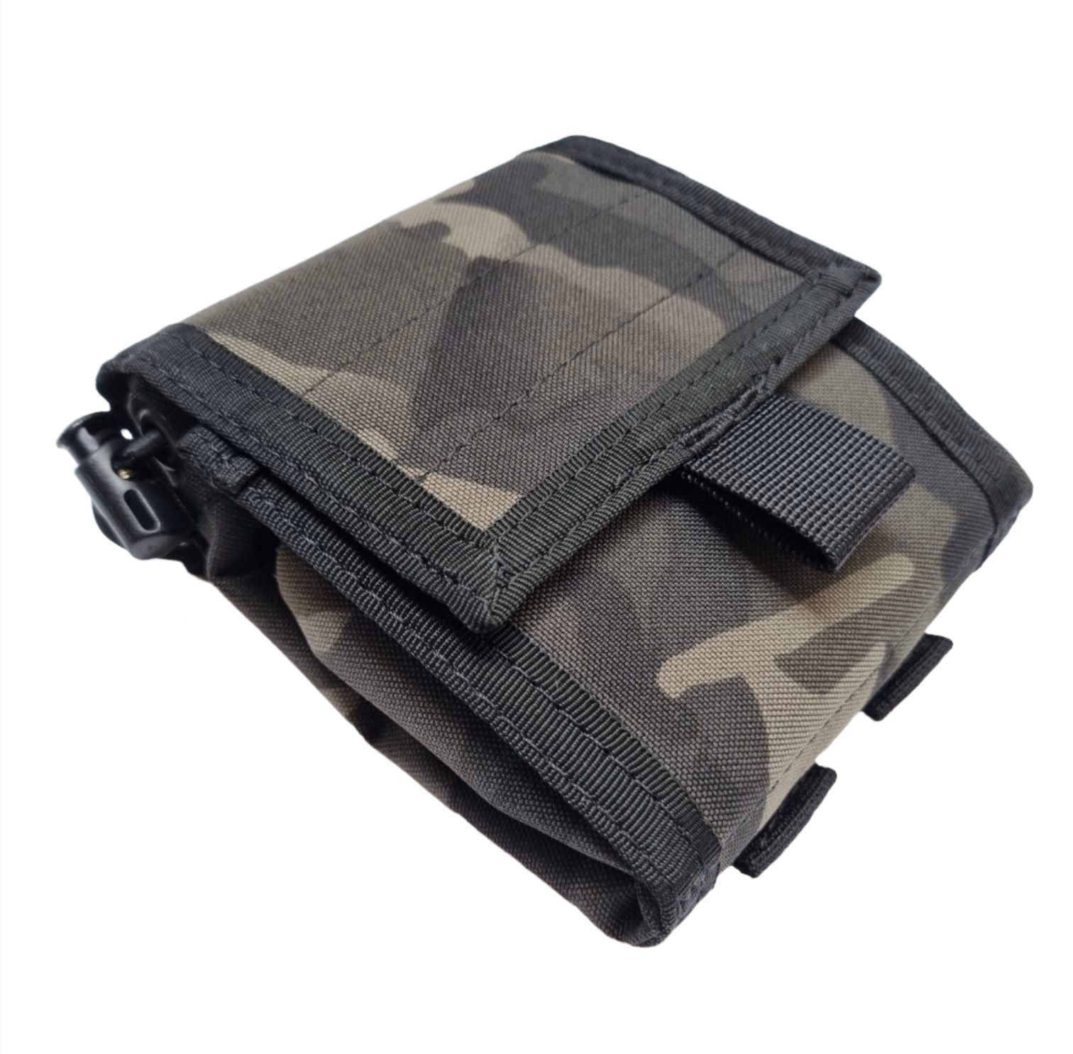 SHE-806 Molle Folding Dump pouch Color Multicam black front side