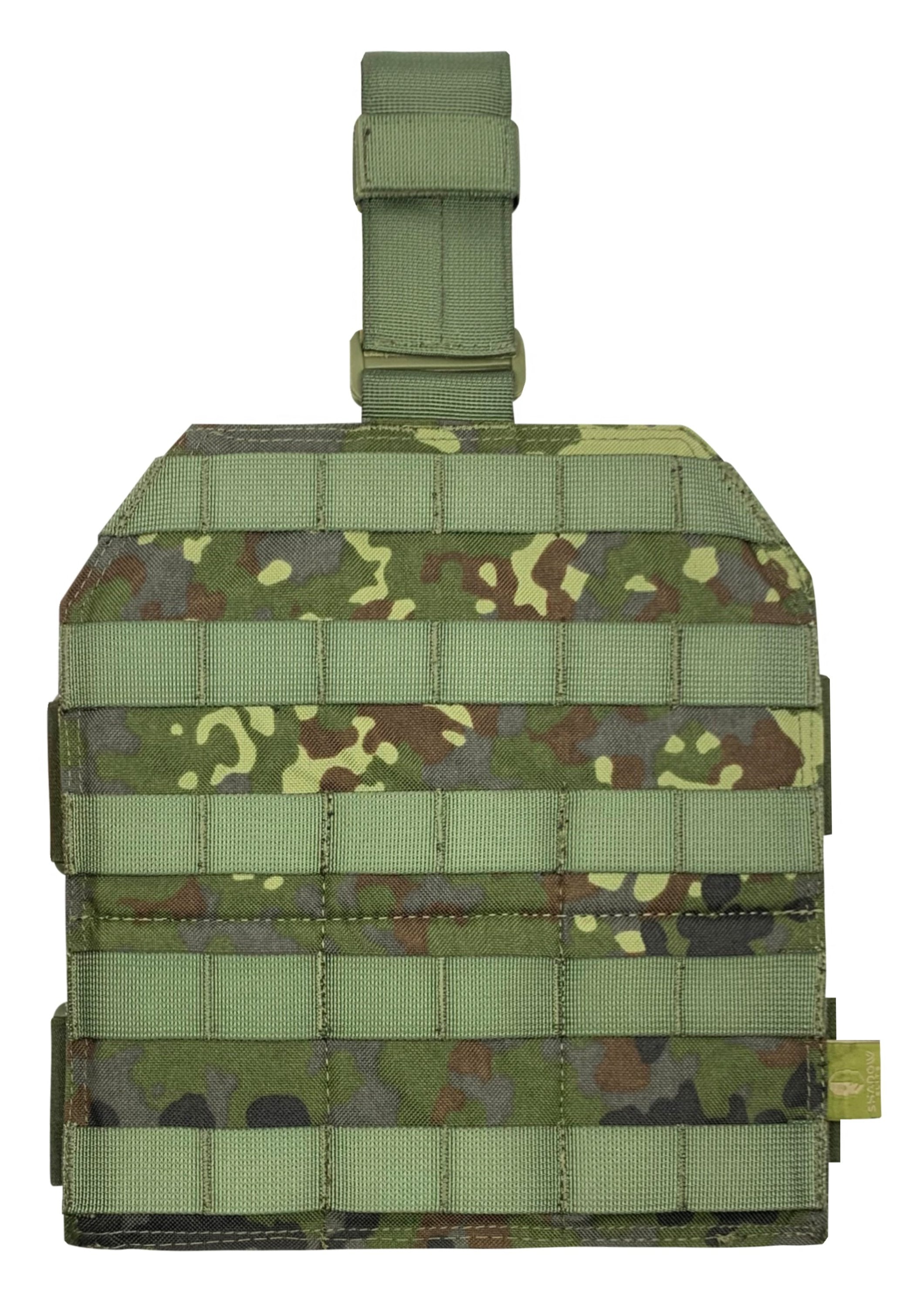 Shadow Strategic Drop leg Molle panel Color German Flecktarn front panel