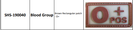 Blood Group Patches