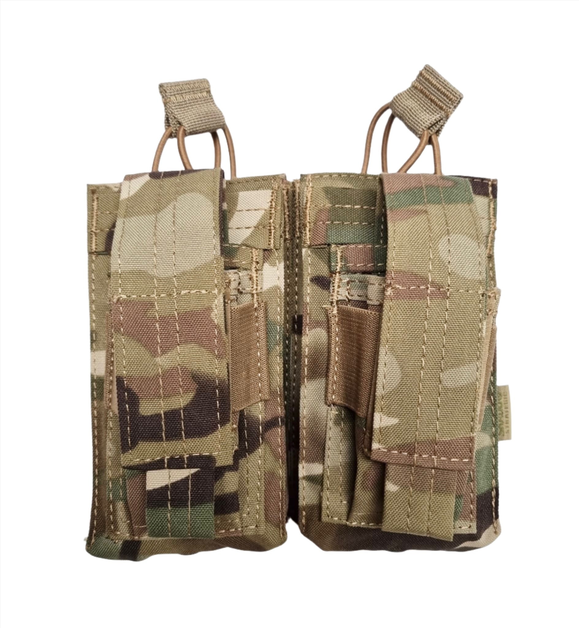 SHS - 22088 AK/9mm DOUBLE OPEN-TOP MAG POUCH ORIGINAL MULTICAM