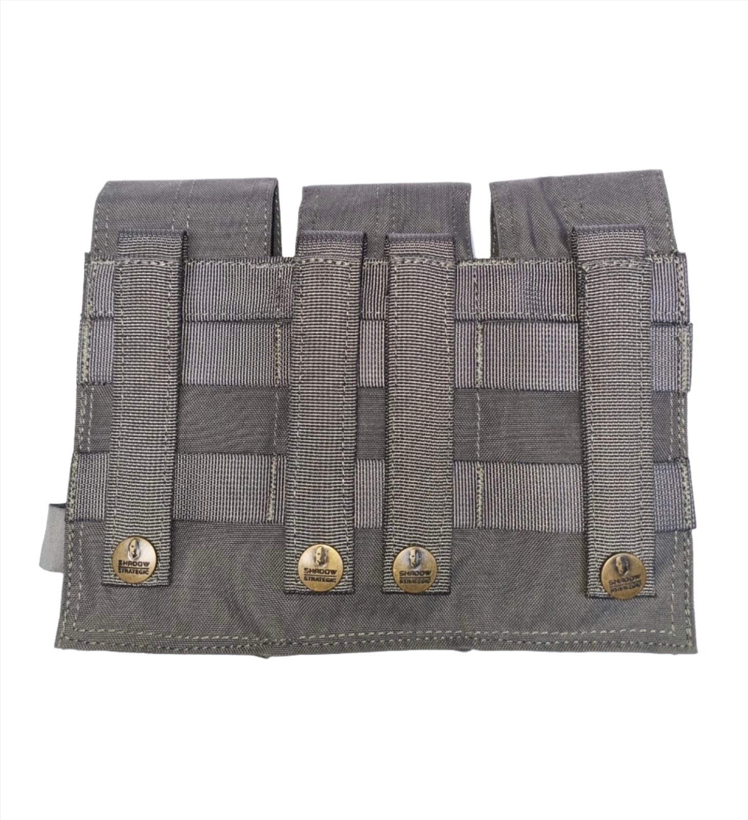 SHS - 23012 TRIPLE M16/M4 x 9 MAG POUCH WOLF GREY