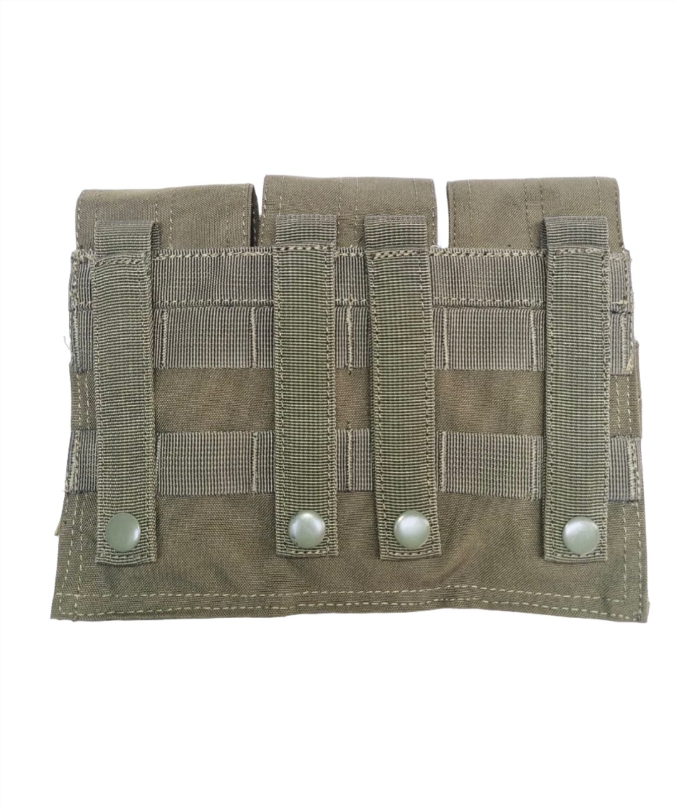 SHS - 23012 TRIPLE M16/M4 x 9 MAG POUCH OLIVE DRIPE