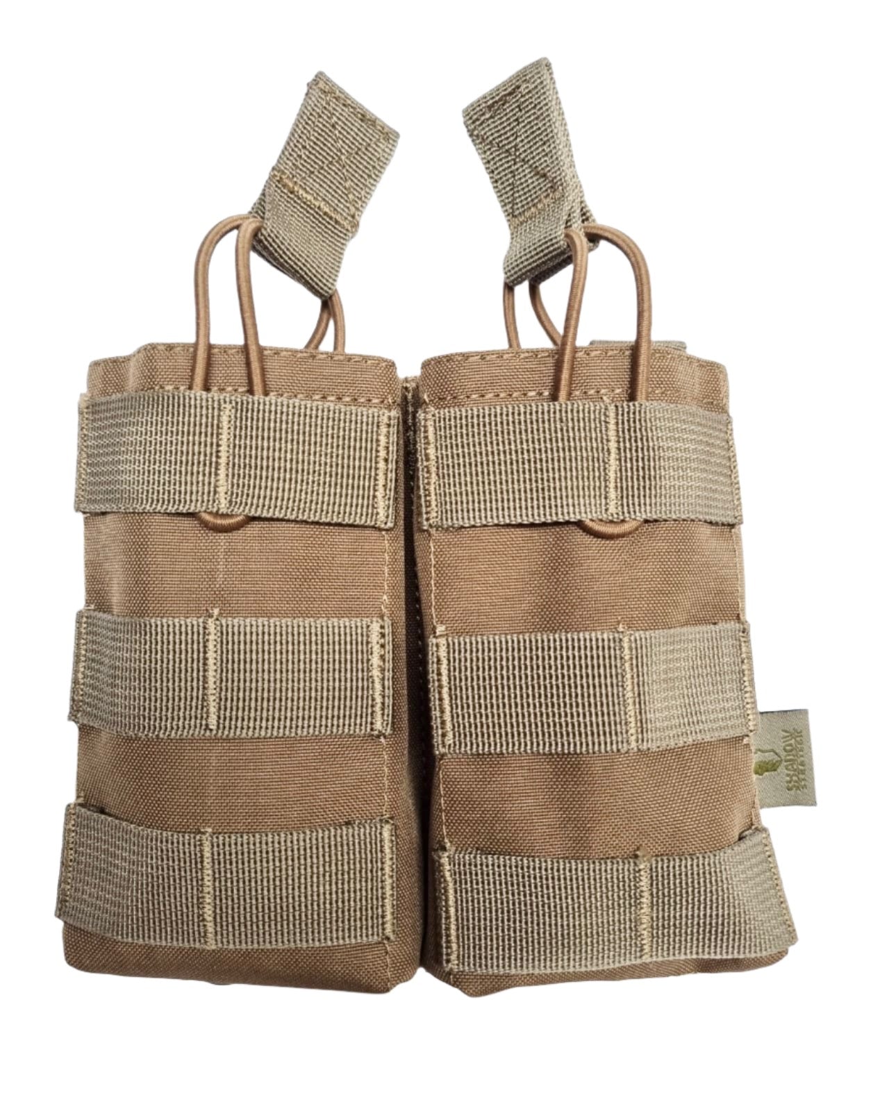 SHS - 23014 DOUBLE 5.56/M4 SPEED DRAW MAG POUCH COYOTE