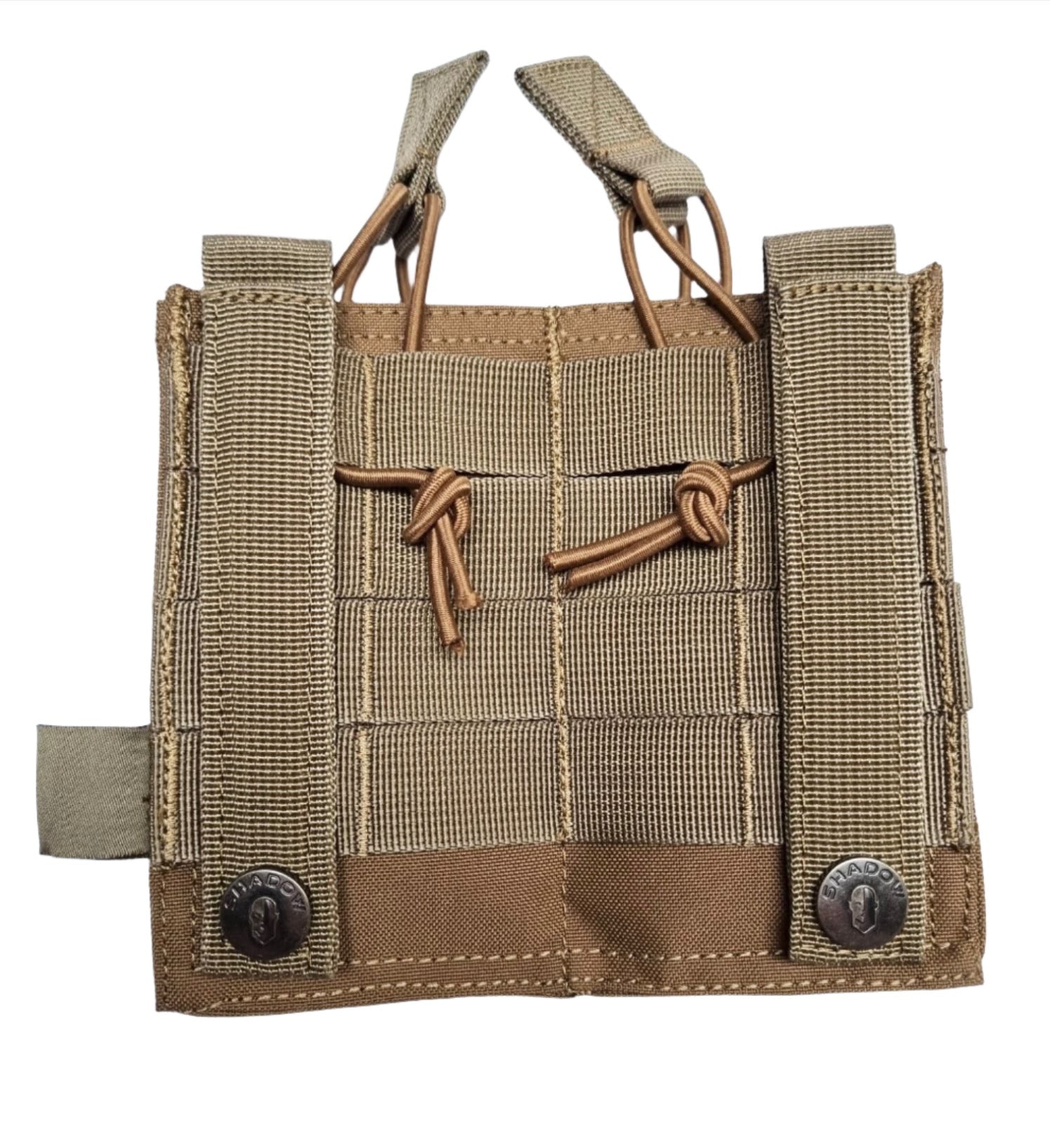 SHS - 23014 DOUBLE 5.56/M4 SPEED DRAW MAG POUCH TAN COLOUR