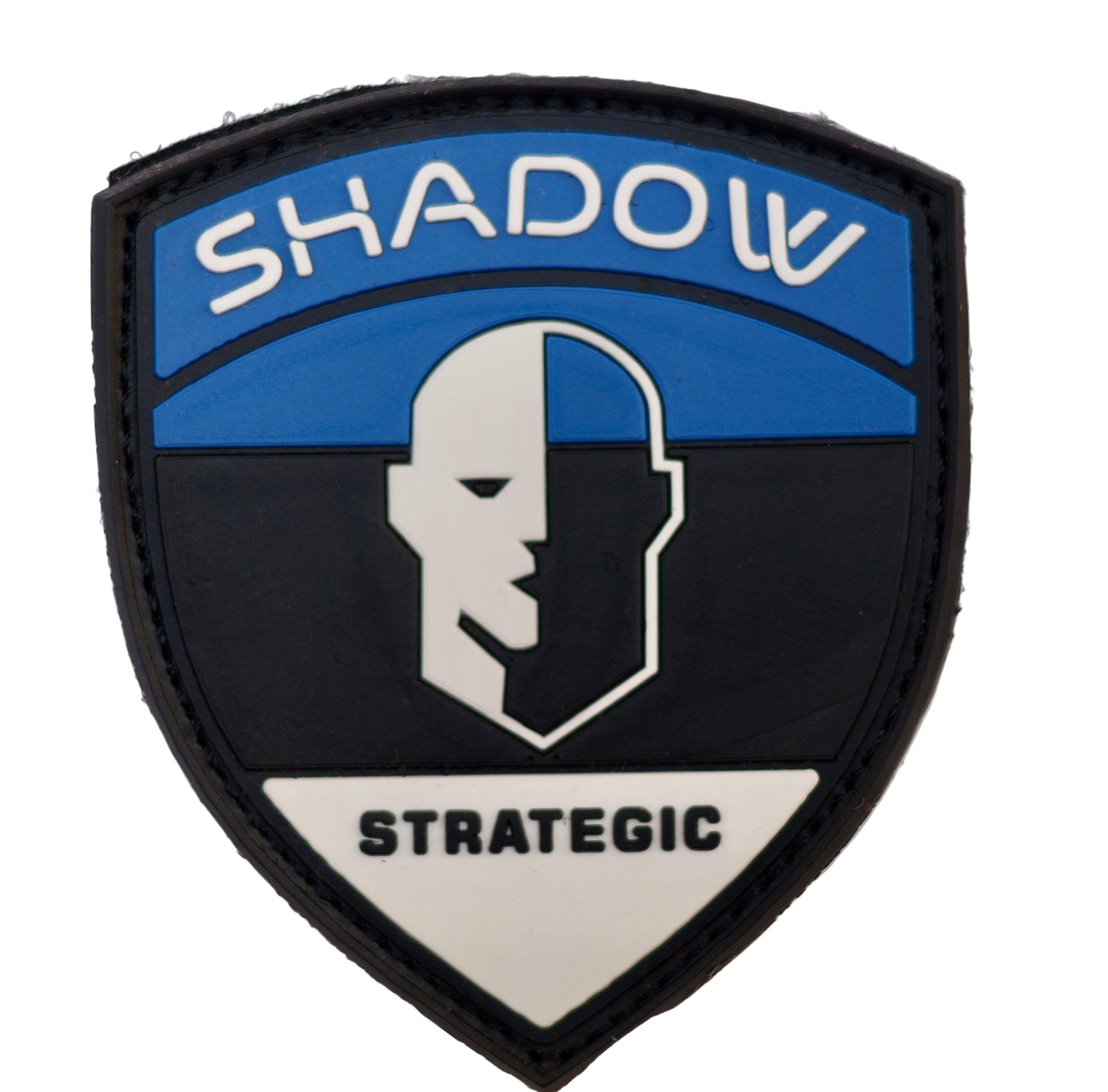 Shadow Strategic Estonia PVC Flag Patch – Blue Black White Tricolor Patch / Estonian Flag.