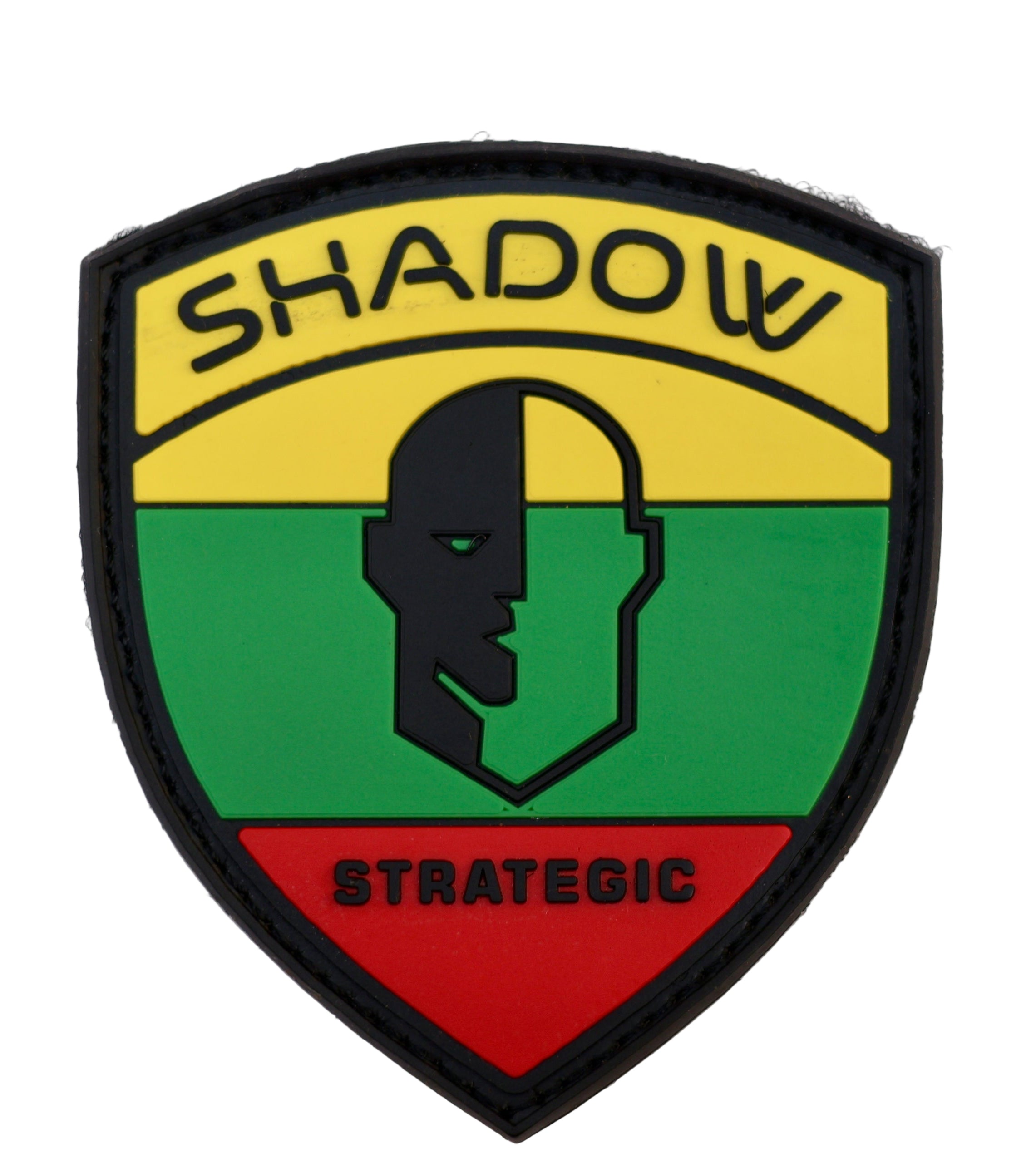 Shadow Strategic PVC Patch on white back Ground in Lithuania Flag.
