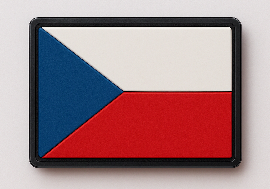 Shadow Strategic PVC Flag Patch – Czech Republic / Česká republika vlajka