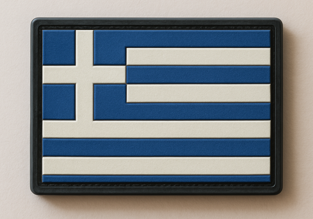 Shadow Strategic PVC Flag Patch – Greece / Ελληνική σημαία (Ellinikí simaía)