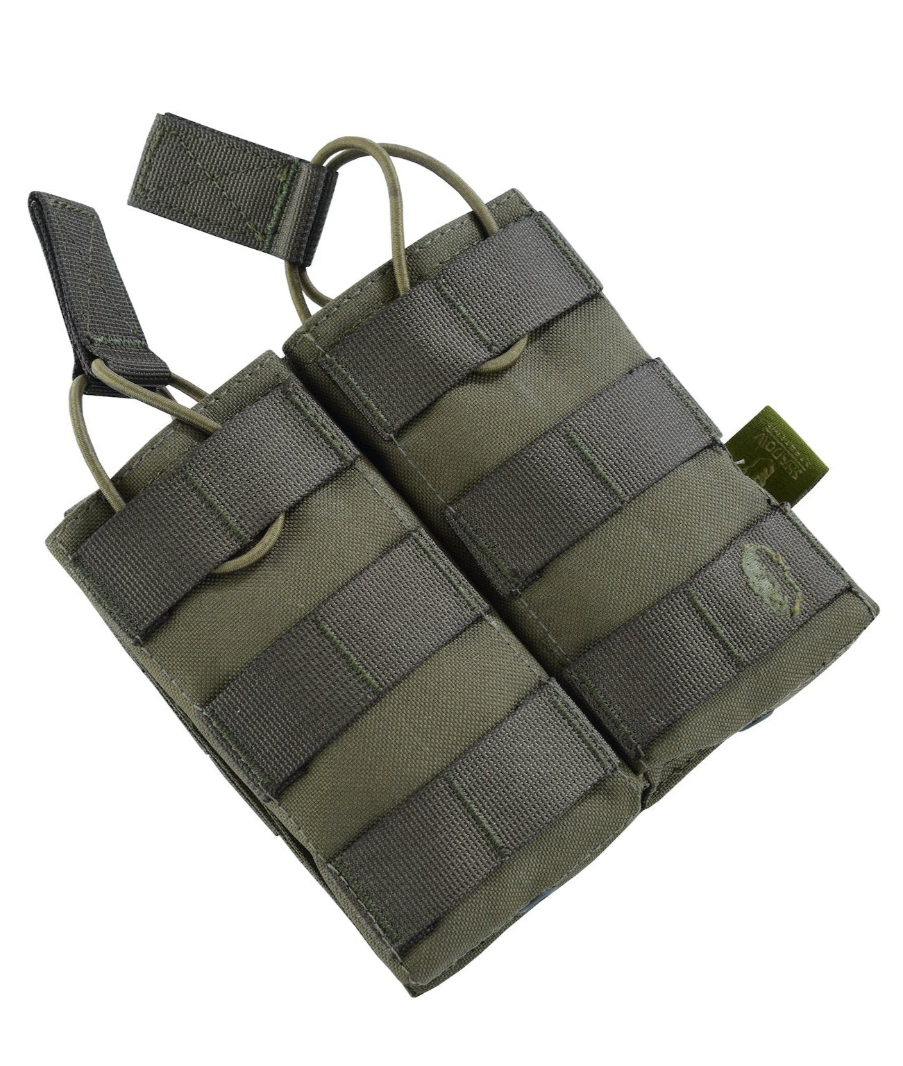 SHS - 23014 DOUBLE 5.56/M4 SPEED DRAW MAG POUCH RANGER GREEN