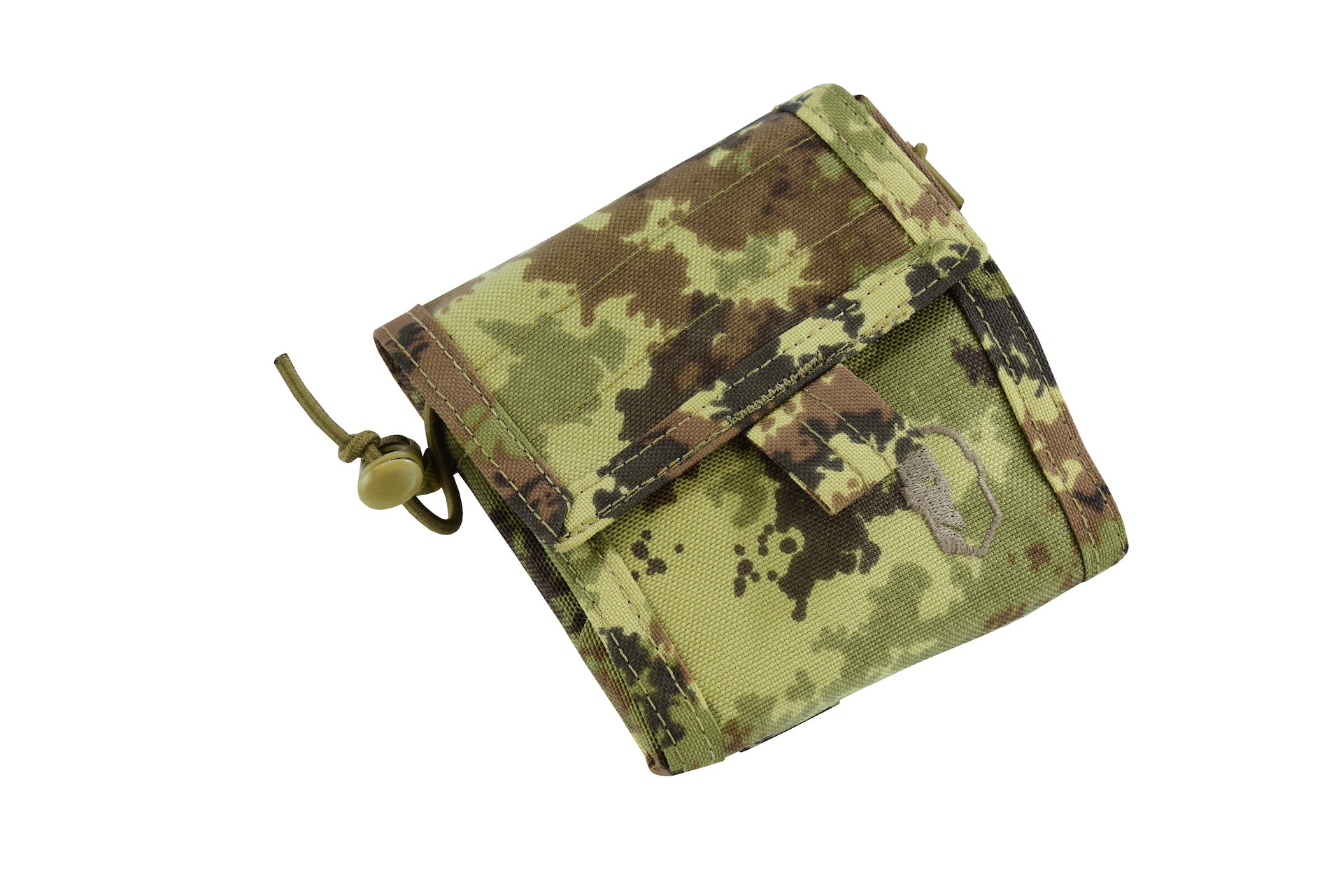 SHE-806 Molle Folding Dump pouch Color Italian Vegetato camo.