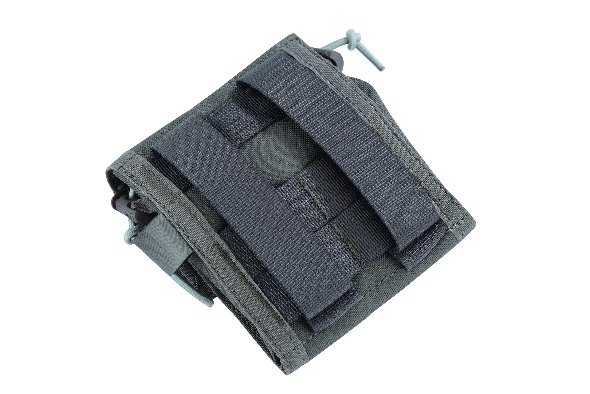 SHE-806 Molle Folding Dump pouch Color Grey backside