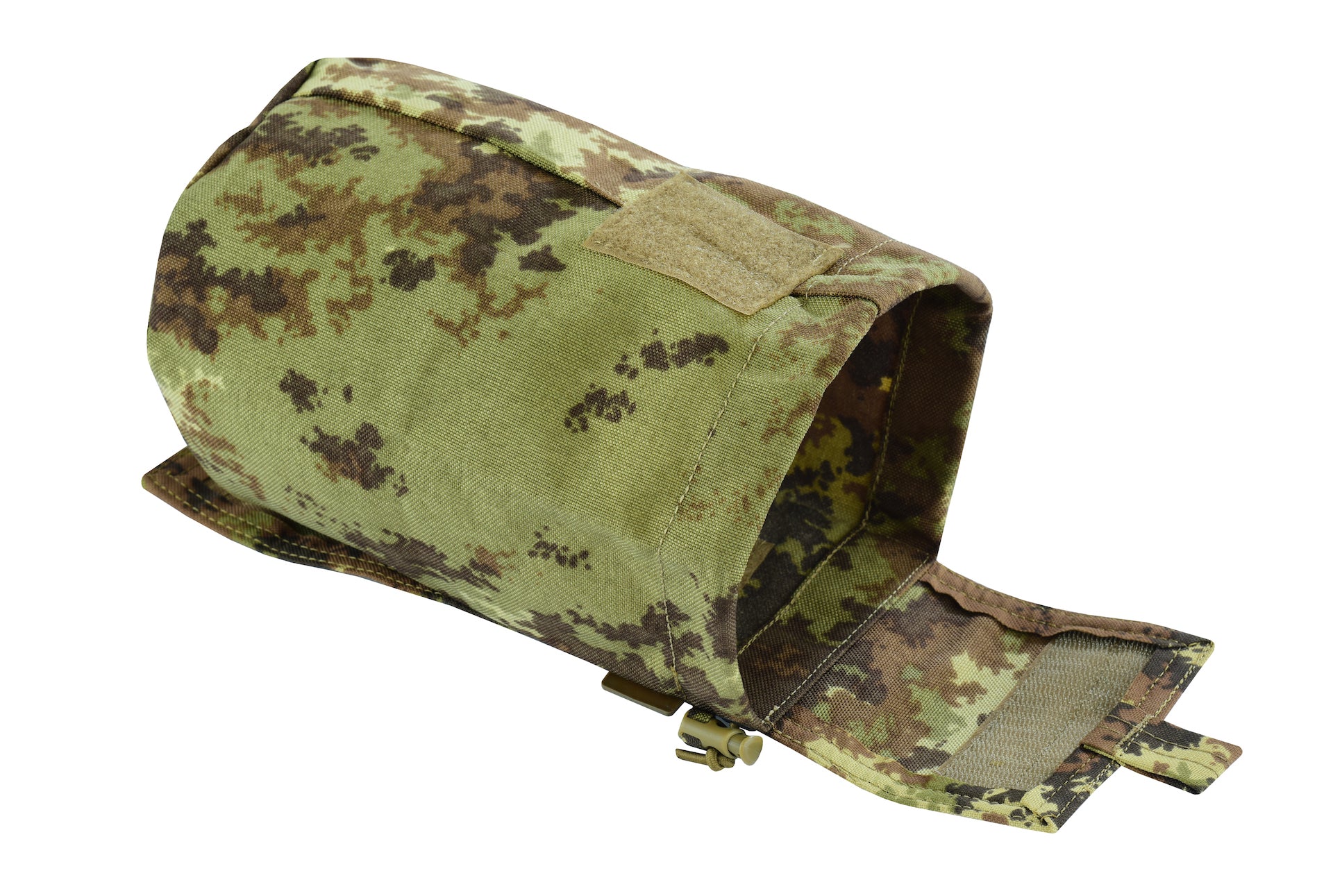 SHE-806 Molle Folding Dump pouch Color Vegetato Open view