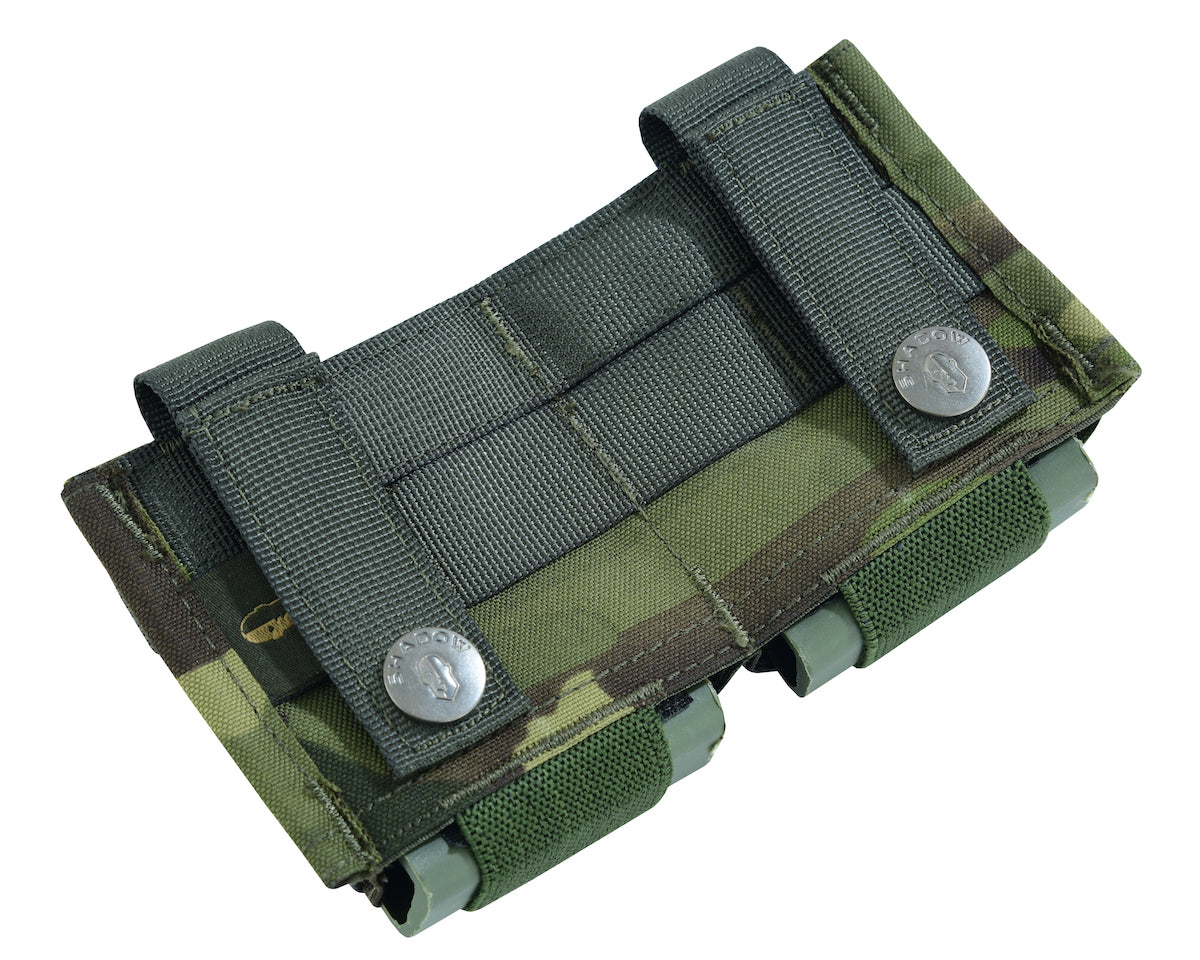SHE-23032 GRIPTAC DOUBLE M4/M16 MAG POUCH MULTICAM GREEN