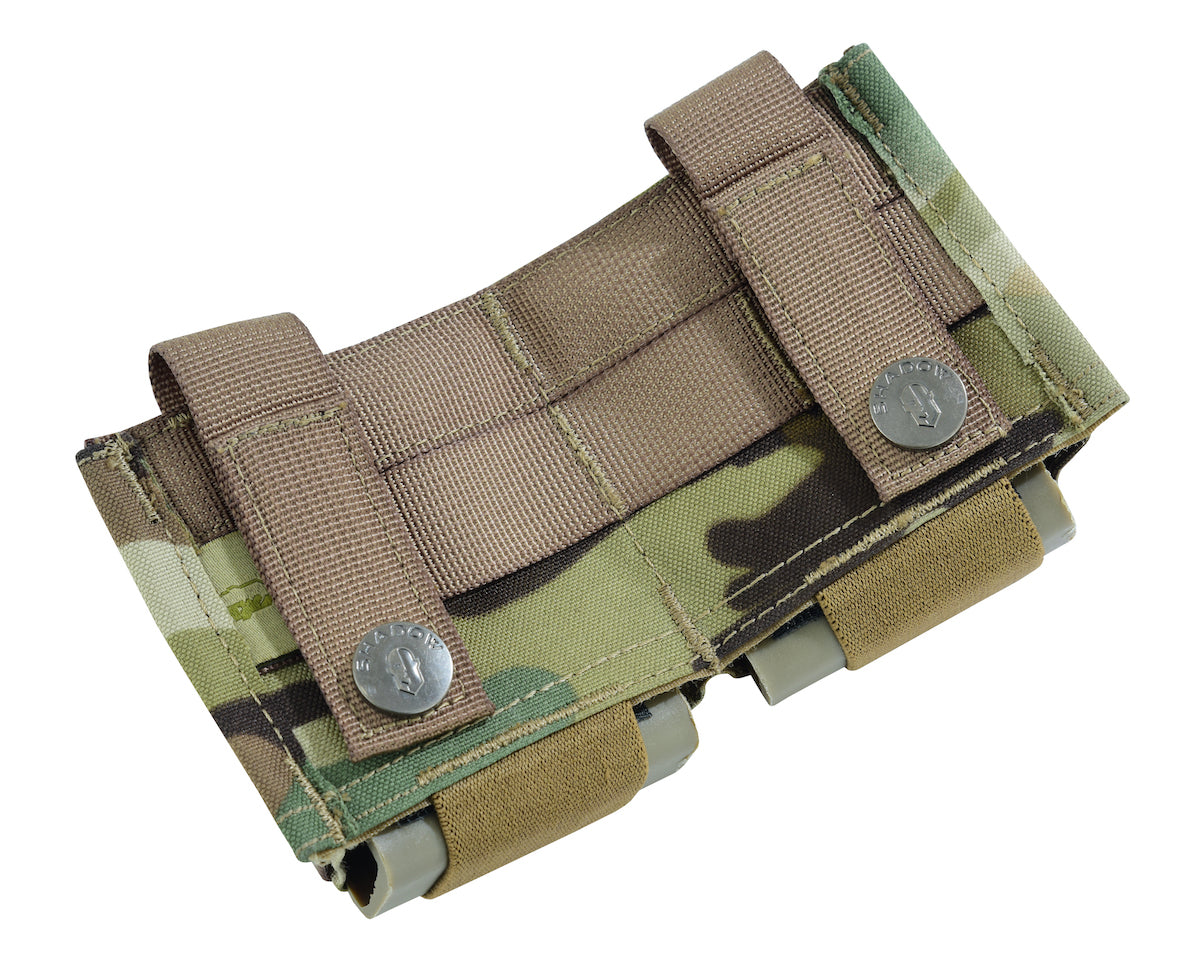 SHE-23032 GRIPTAC DOUBLE M4/M16 MAG POUCH MULTICAM