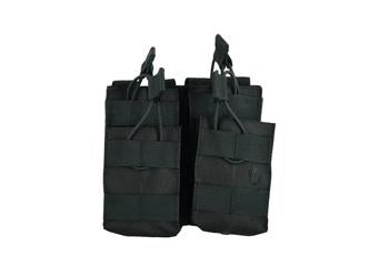 SHS - 996 STACKER OPEN-TOP MAG POUCH DOUBLE COLOUR BLACK