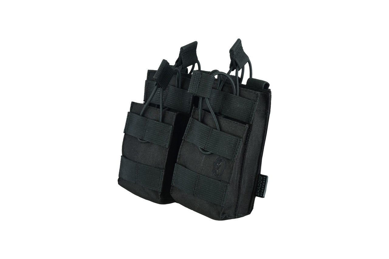 SHS - 996 STACKER OPEN-TOP MAG POUCH DOUBLE COLOUR BLACK SIDE
