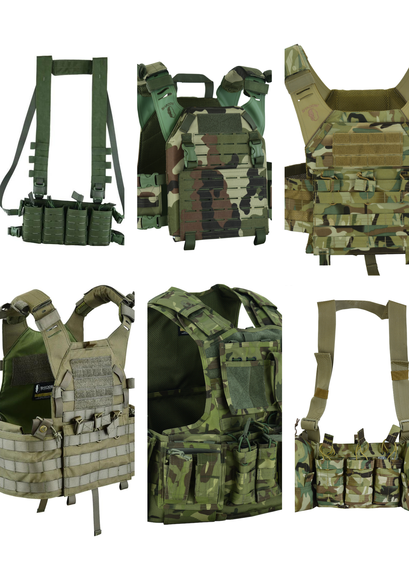 Shadow Tactical Plate Carrier and Chest Rigs