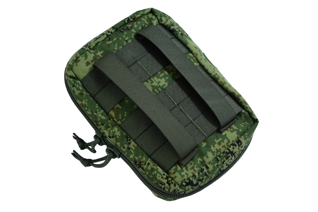 SHE-1008 Compact EDC Camouflage  Pouch Colour Digi flora backside view.