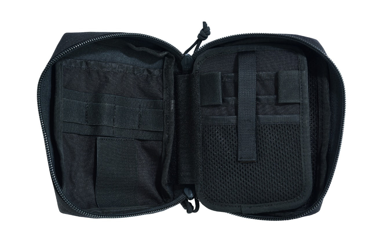 SHE-1008 Compact EDC Camouflage  Pouch Colour Black inside view.