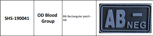 Tactical Zone PVC Patches