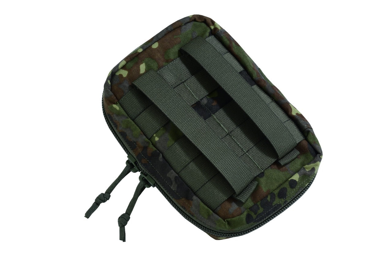 SHE-1008 Compact EDC Camouflage  Pouch Colour German Flecktarn inside view.