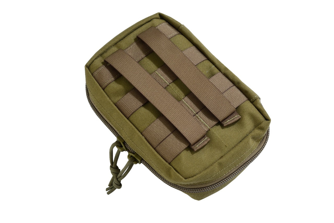 SHE-1008 Compact EDC Camouflage  Pouch Colour Coyote backside view.