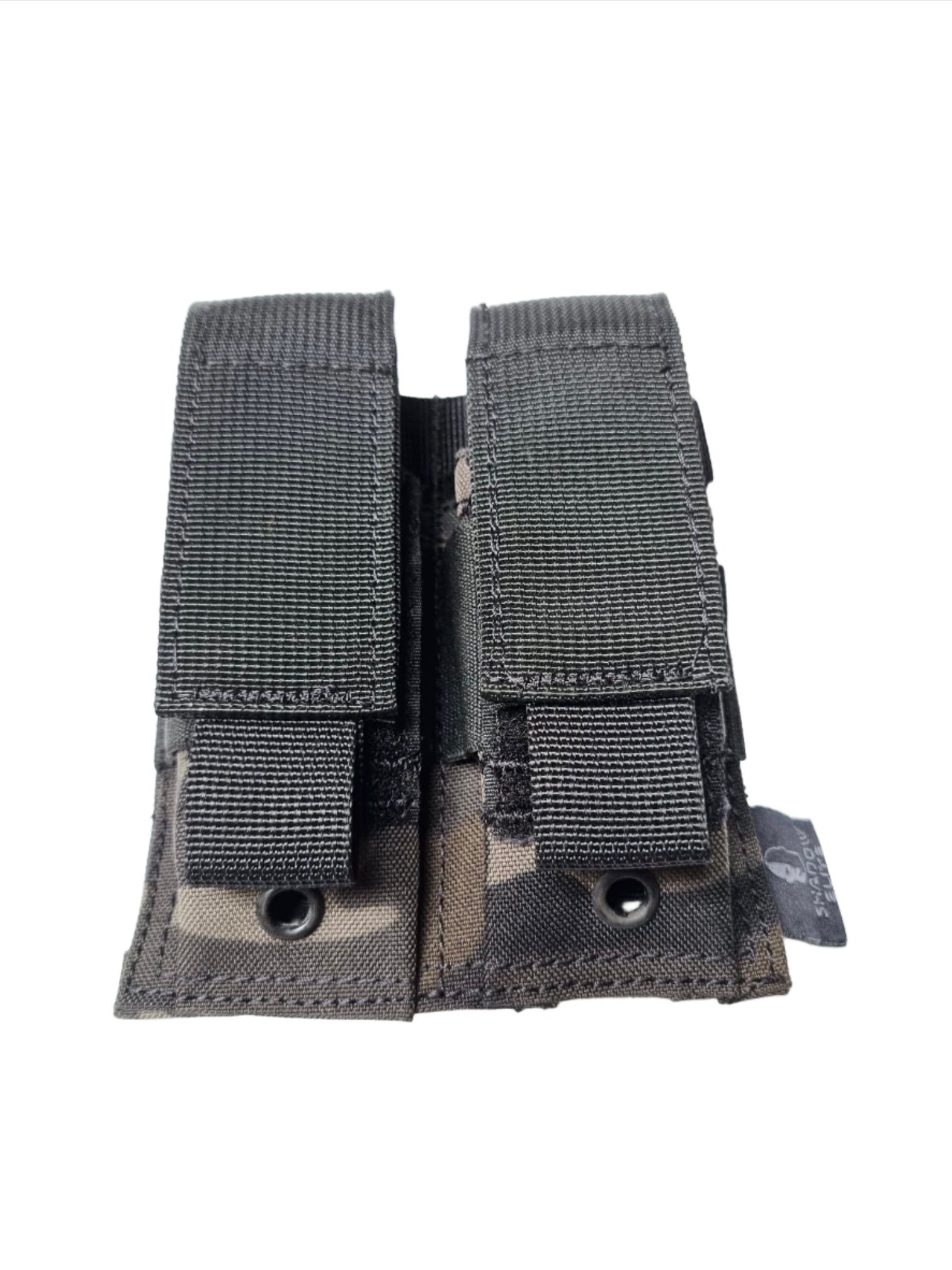 SHE-1065 Double Pistol Mag Pouch-MULTICAM BLACK