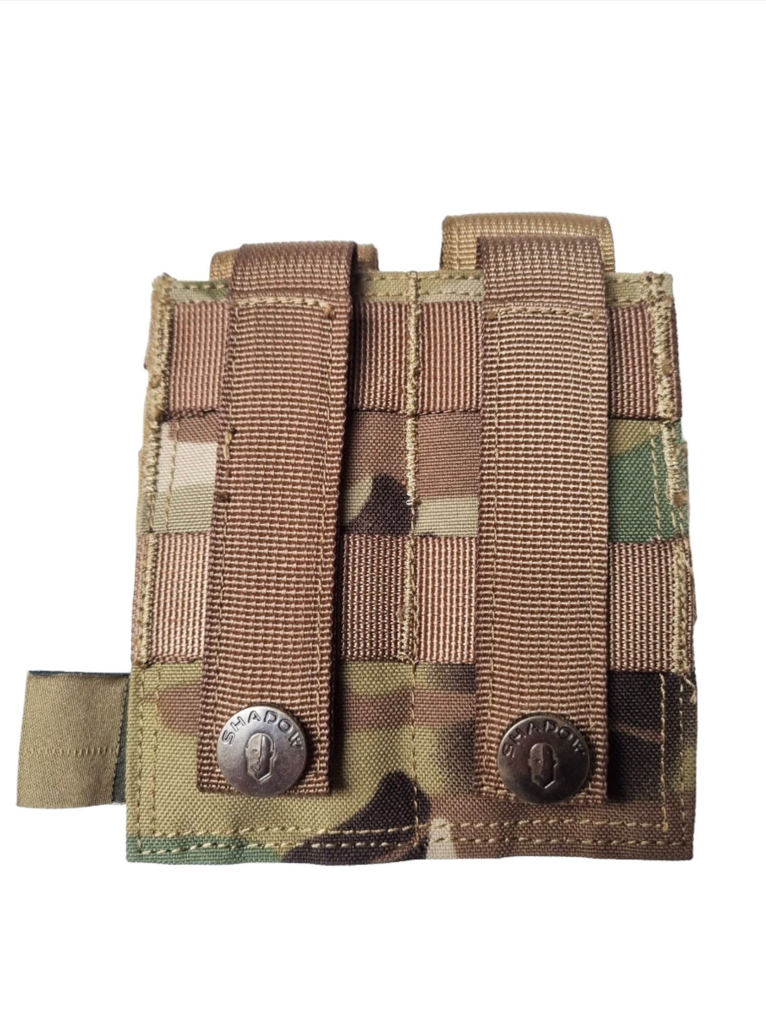 SHE-1065 Double Pistol Mag Pouch-MULTICAM