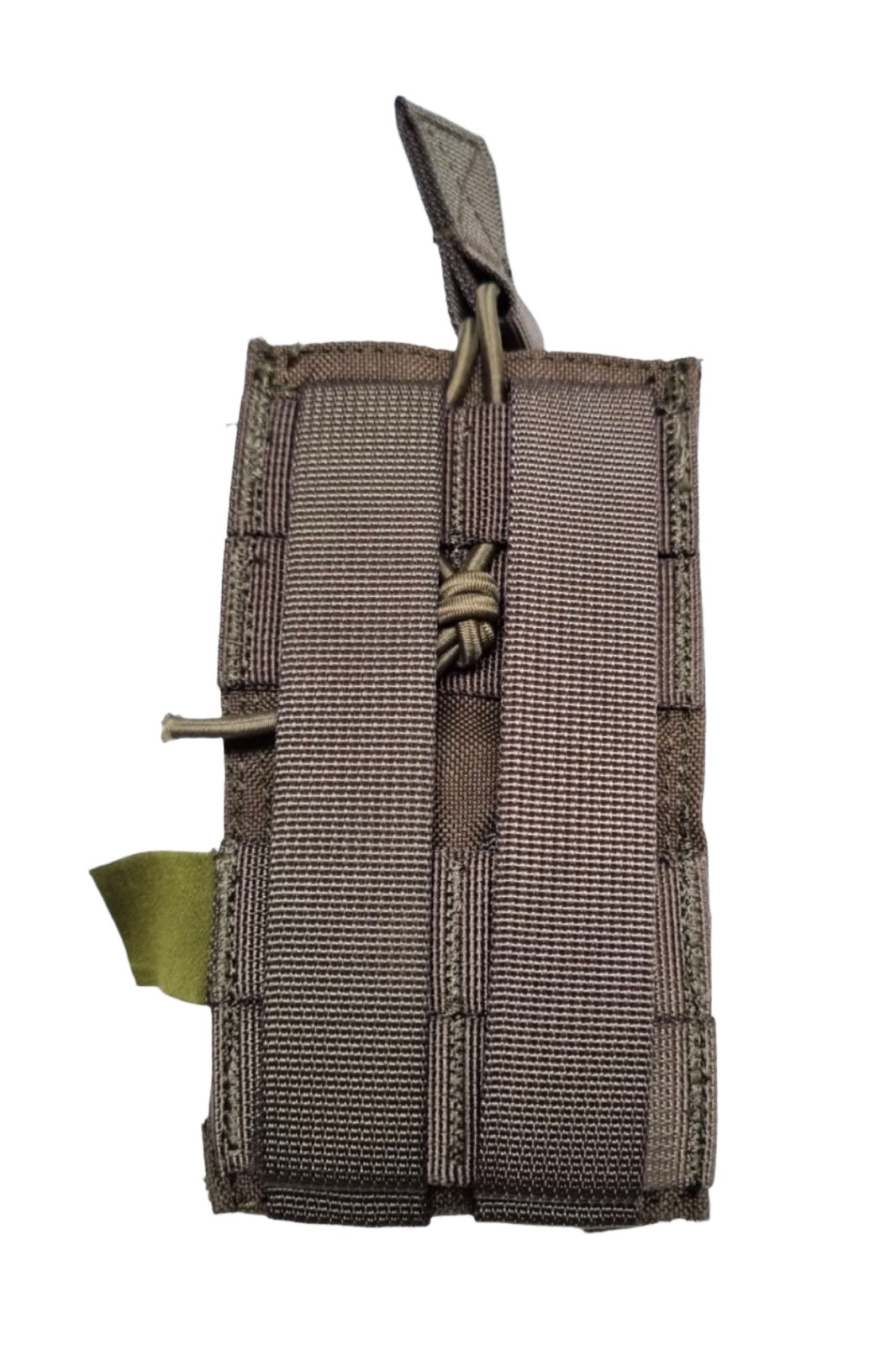 SHE-20040 Single Rapid Response Mag Pouch Backside view Colour Ranger Green.