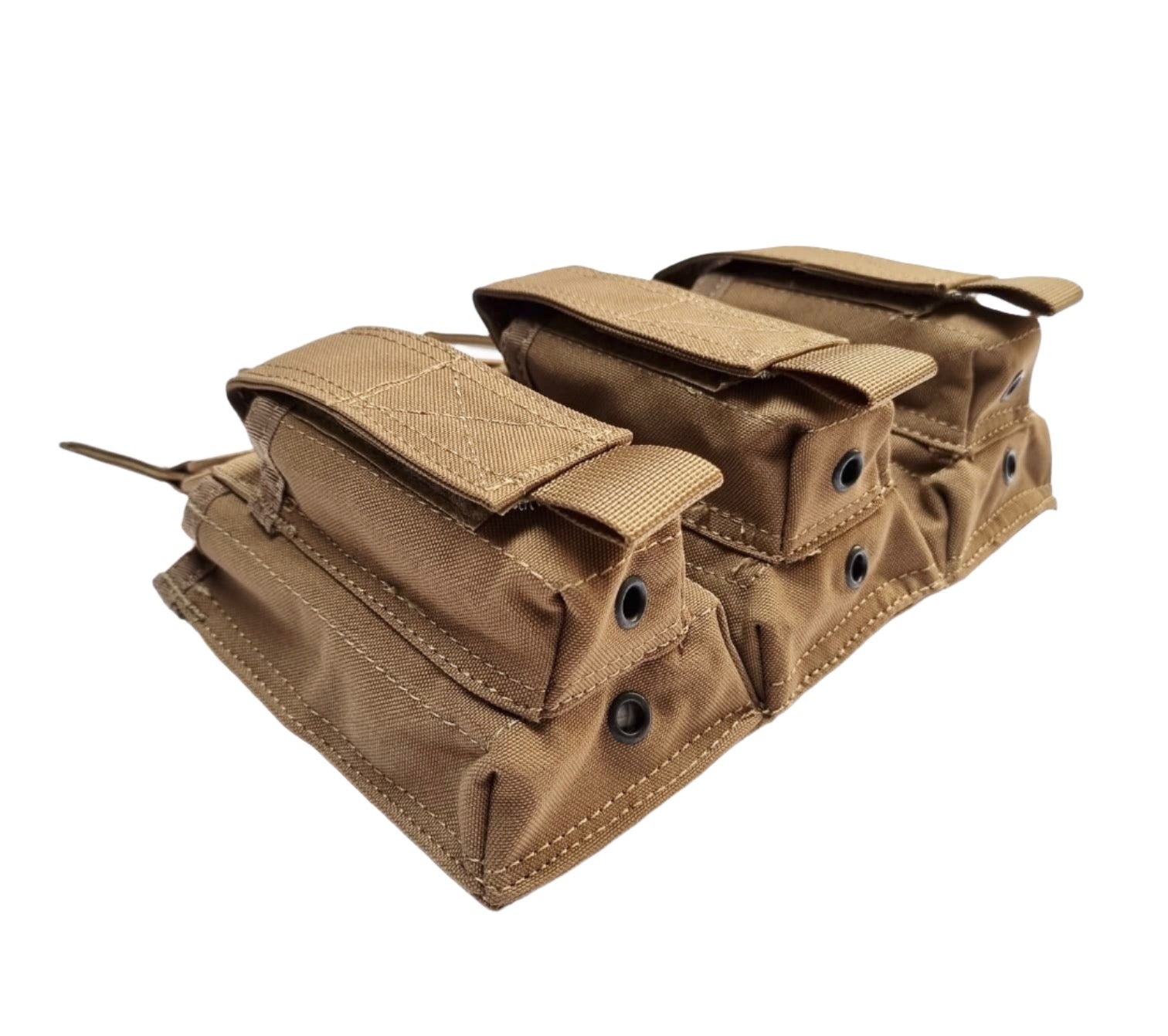 SHE-21087 TRIPPLE MOLLE Open 5.56mm + 9mm coyote side pic