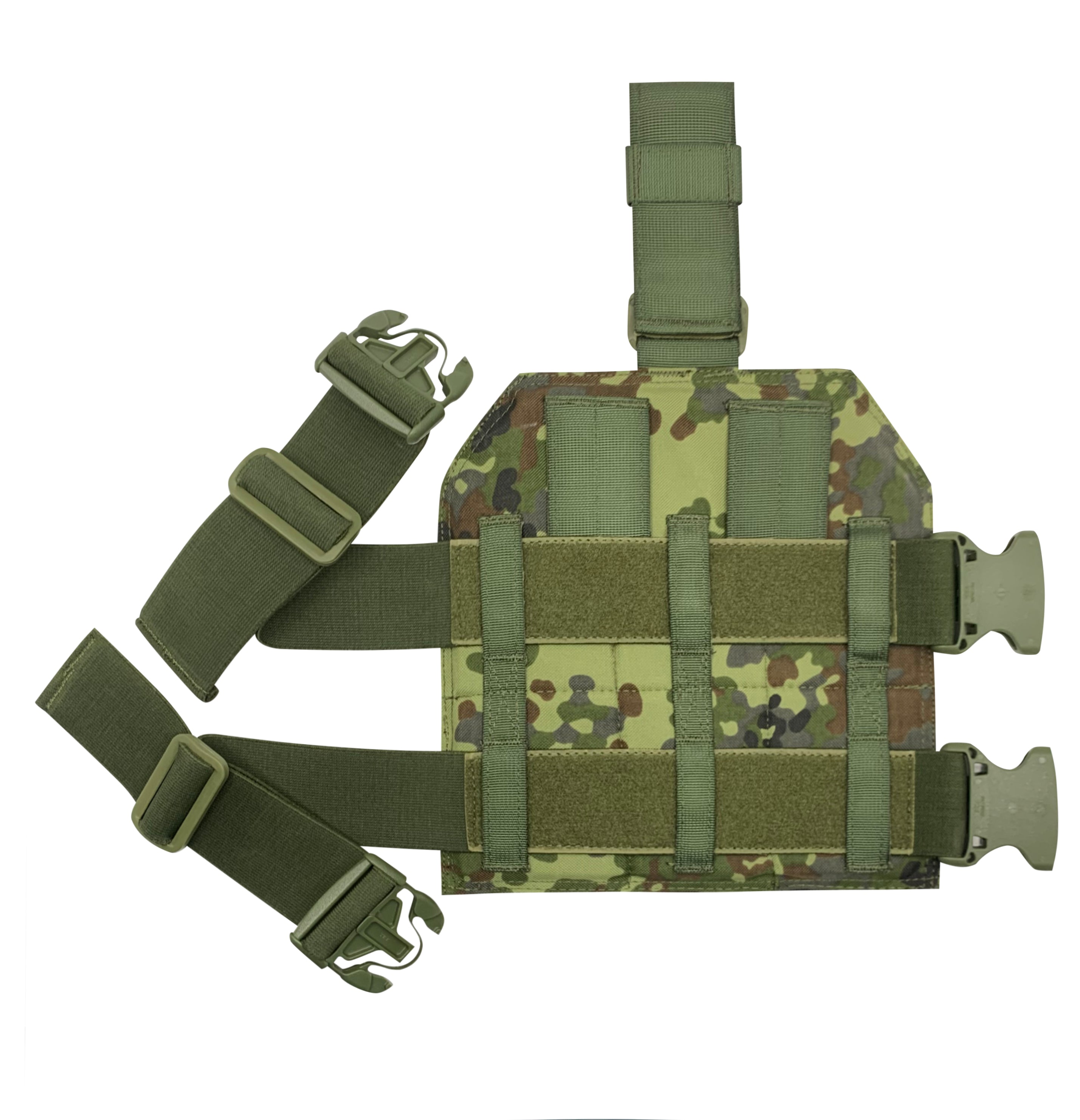 Shadow Strategic Drop leg Molle panel Color German Flecktarn backside 