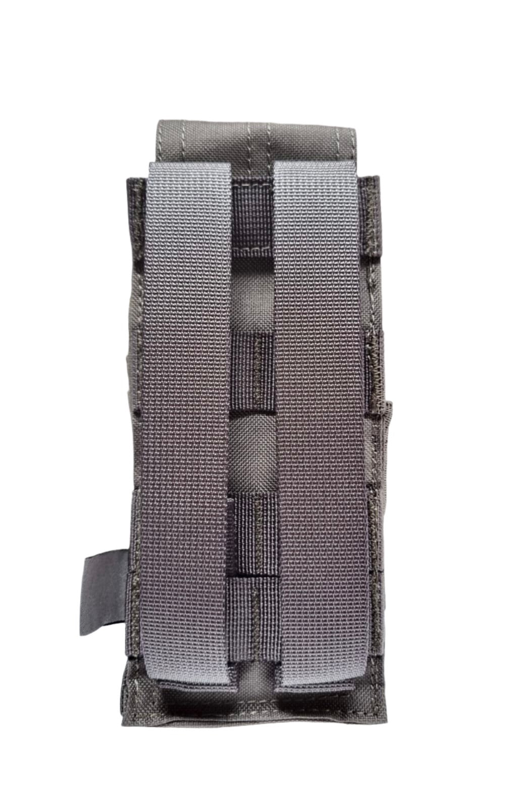 SHE-920 SINGLE M4 5.56MM MAG POUCH COLOR GREY BACKSIDE PIC