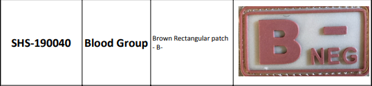 Blood Group Patches