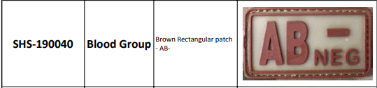 Blood Group Patches