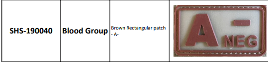 Blood Group Patches