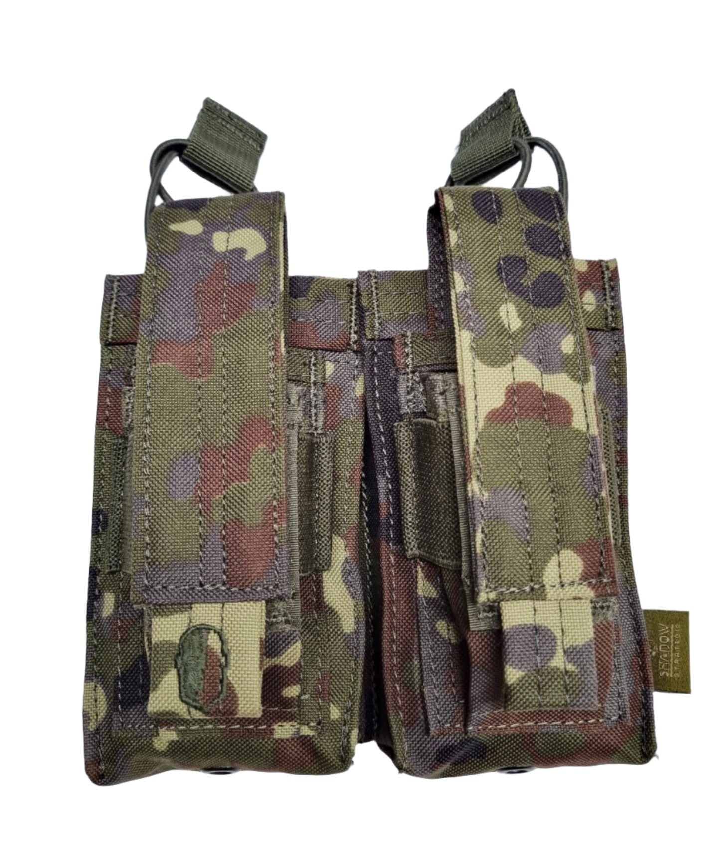 SHS - 22088 AK/9mm DOUBLE  OPEN-TOP MAG POUCH FLECTARN