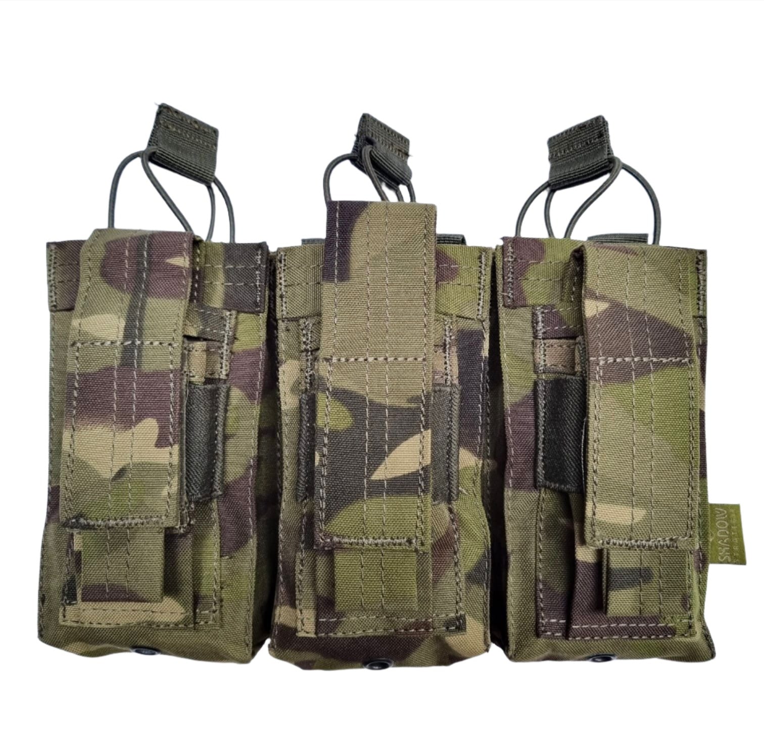 SHS - 22089 AK/9mm TRIPLE OPEN-TOP MAG POUCH MULTICAM TROPIC