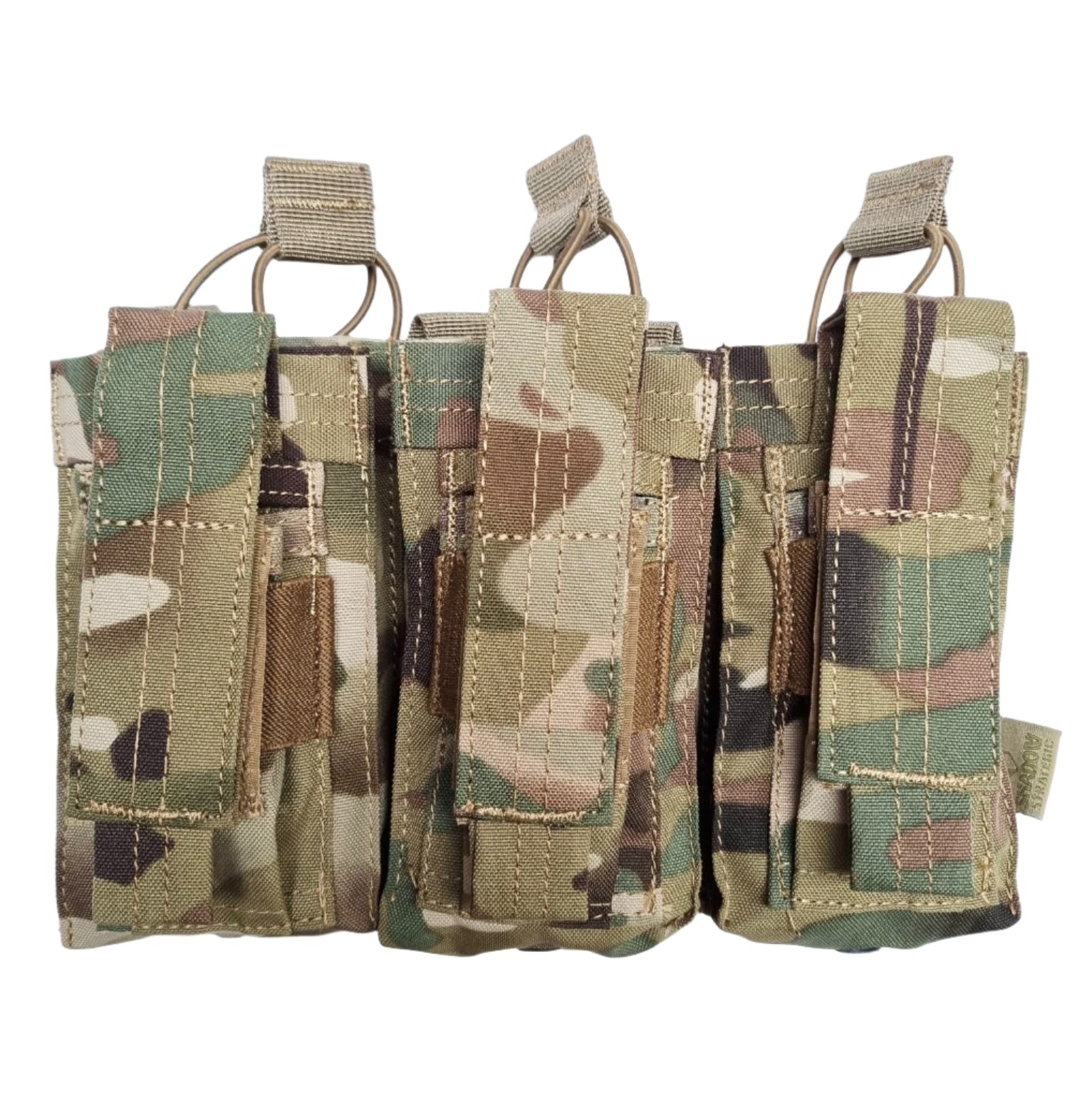 SHS - 22089 AK/9mm TRIPLE OPEN-TOP MAG POUCH ORIGINAL MULTICAM