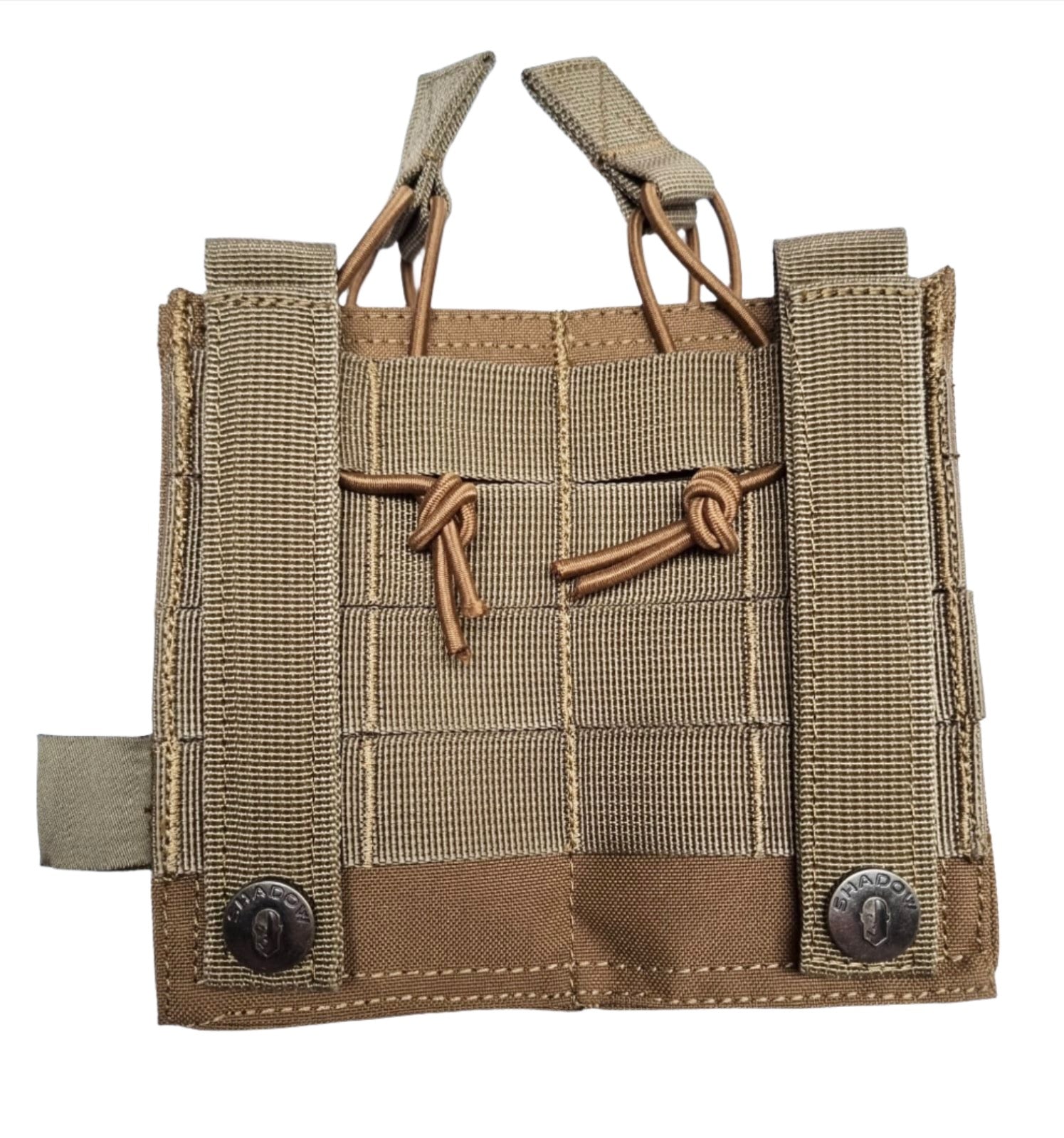 SHS - 23014 DOUBLE  5.56/M4 SPEED DRAW MAG POUCH TAN COLOUR