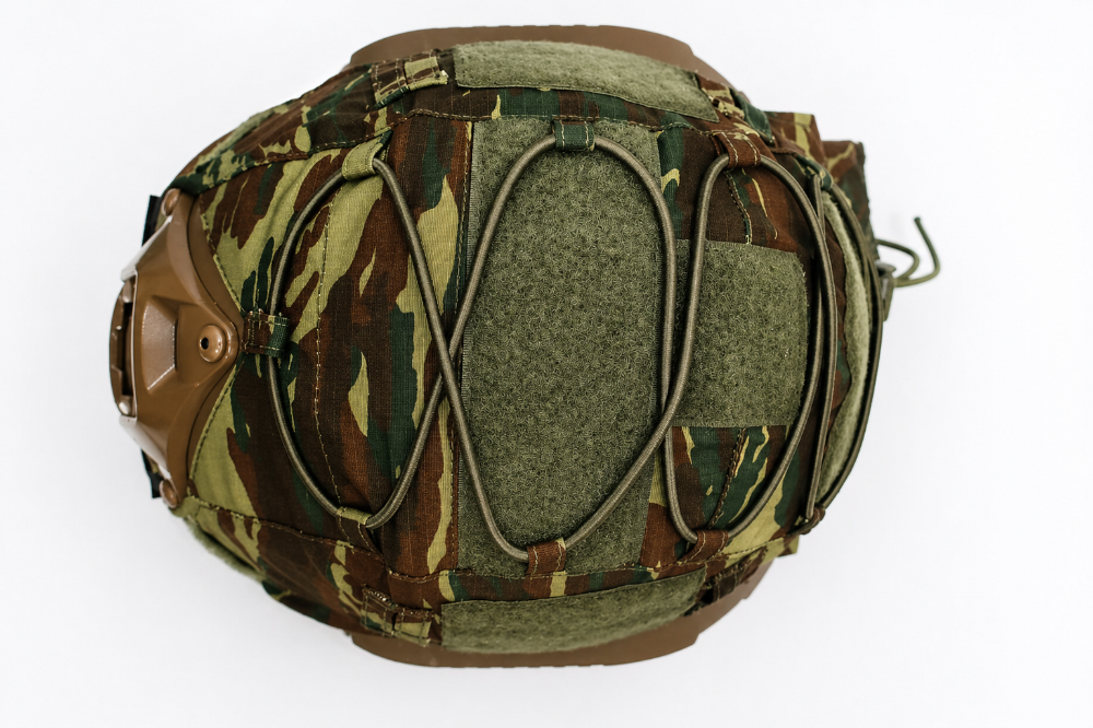Greek Lizard / Greece Camouflage Fast Helmet Cover on a white background