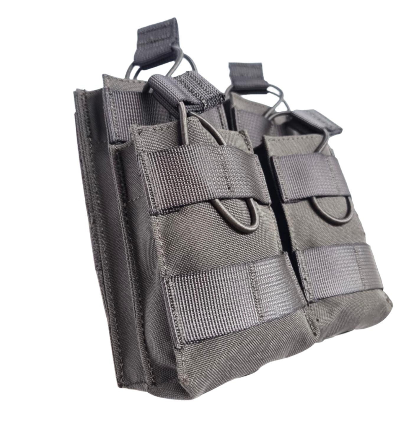 SHS - 996 STACKER OPEN-TOP MAG POUCH DOUBLE COLOUR GREY SIDE VIEW