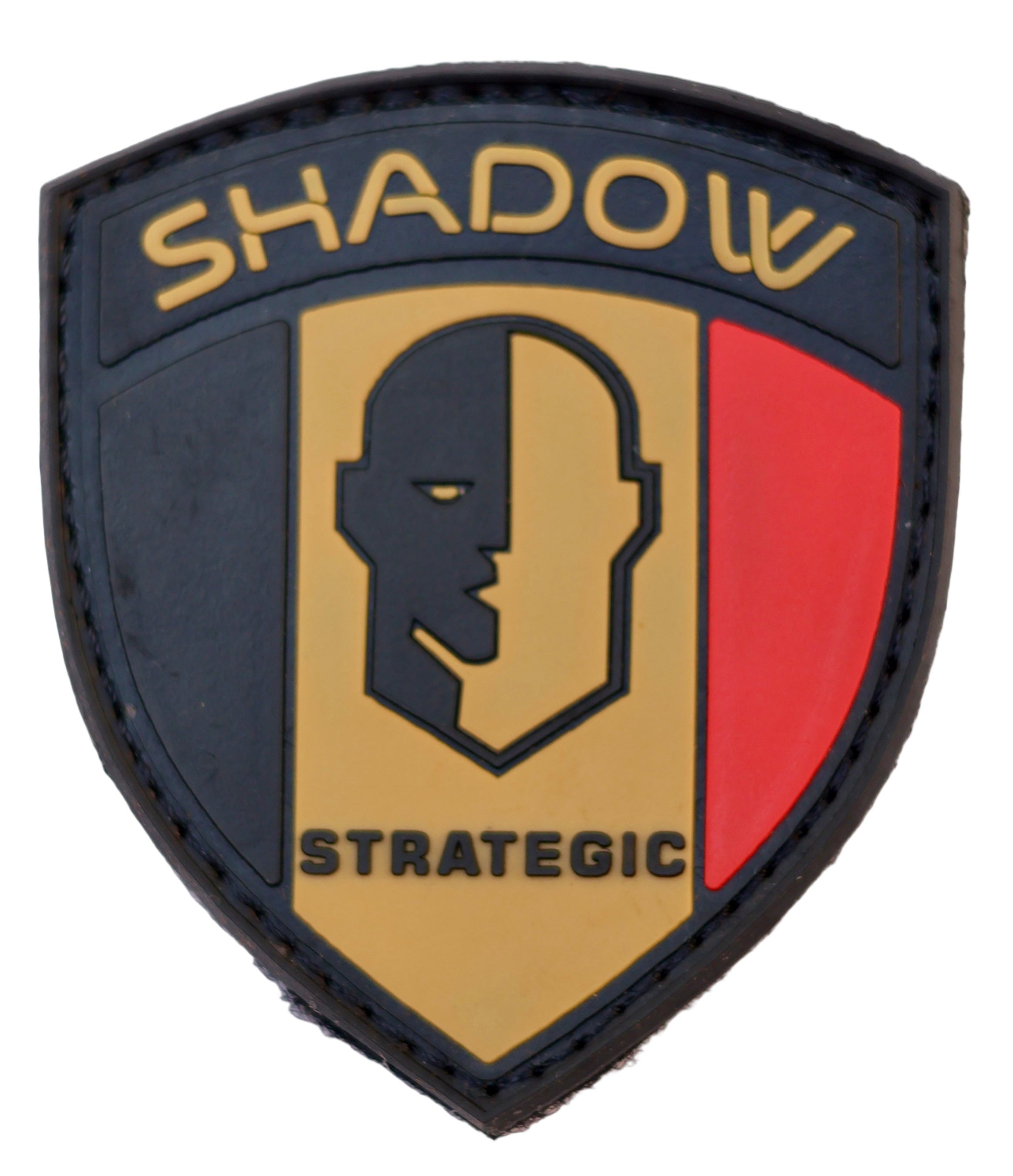 Shadow Strategic Belgium PVC Flag Patch – Black Yellow Red Tricolor Patch