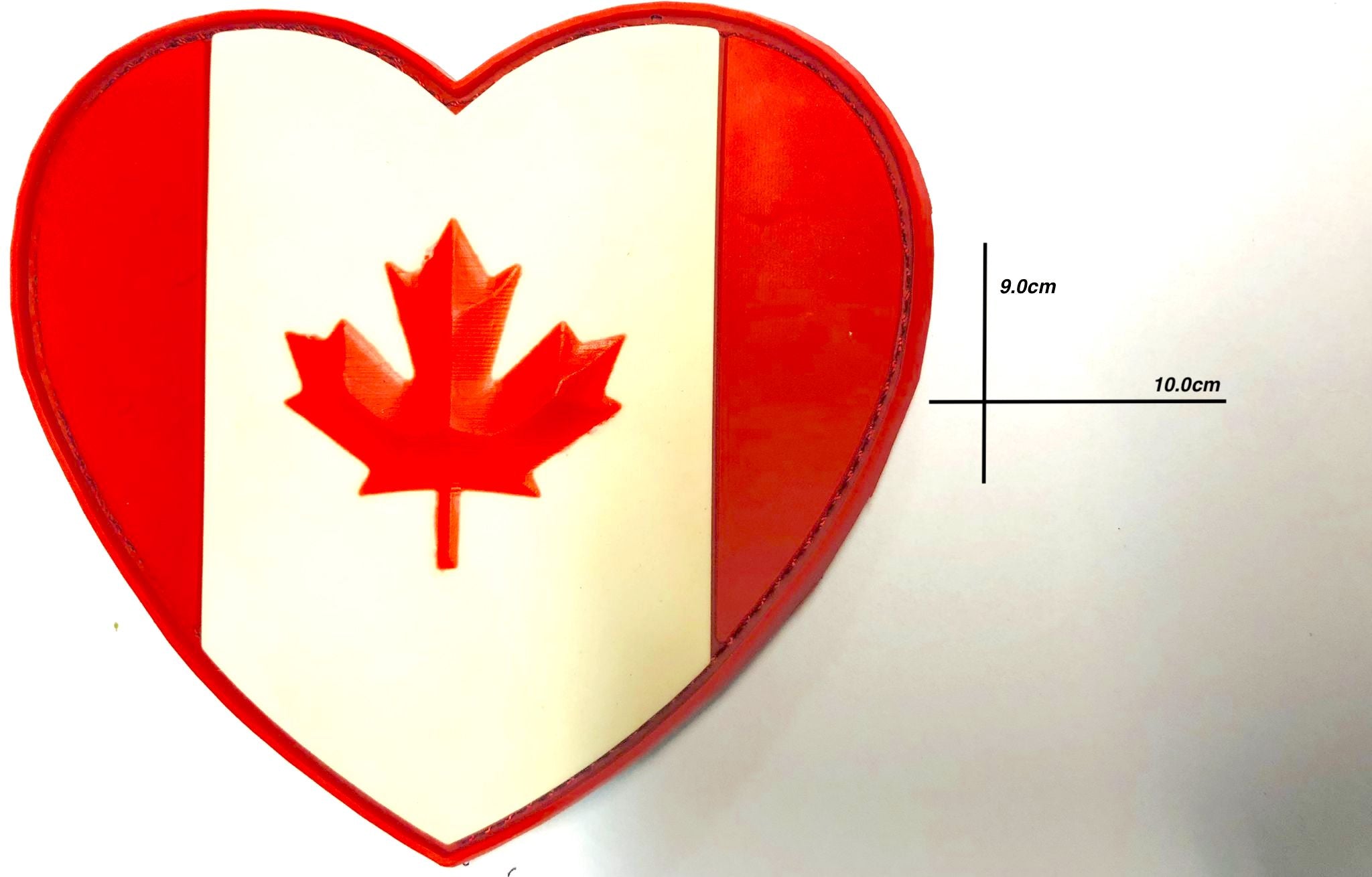 Shadow PVC Patches Canadian heart Flag